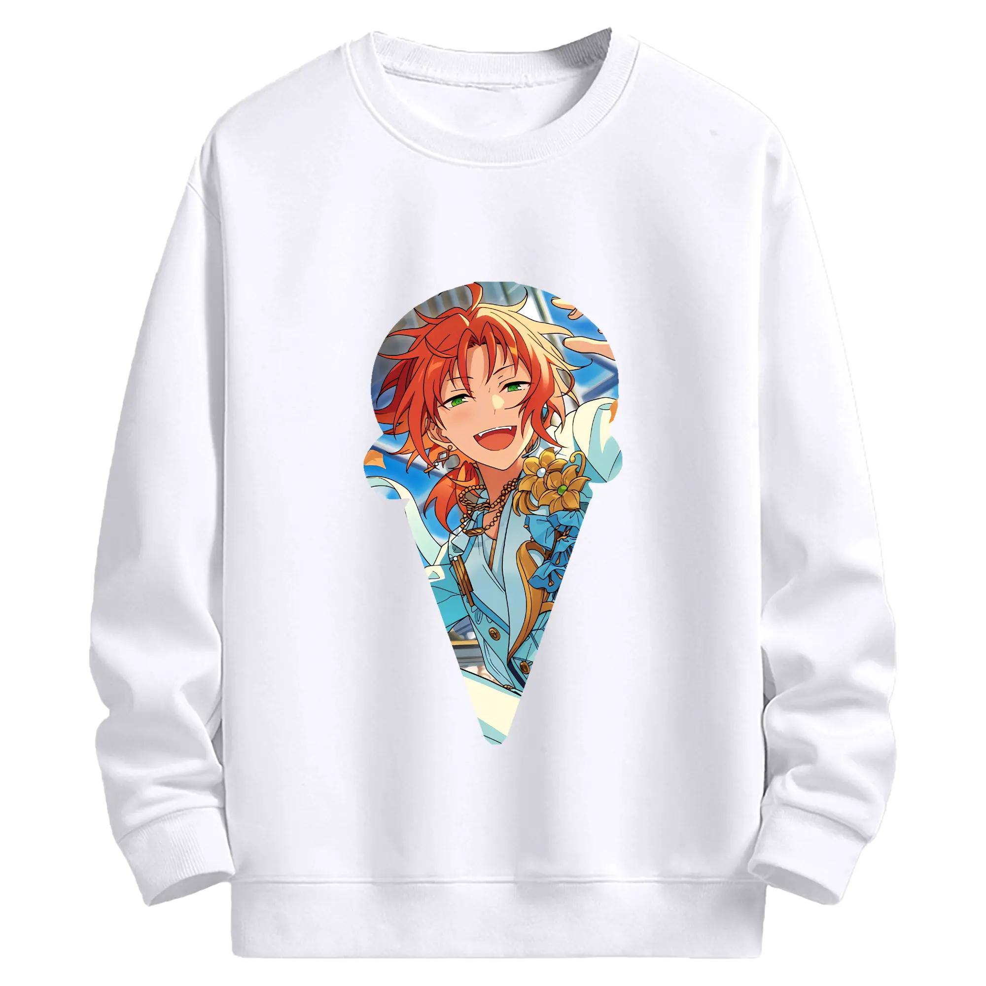 あんさん ぶる グッズ Knights 月永レオ - 高品質 クルーネック スウェット ・ コットン59％ ポリエステル41％ ・ ユニセックス 長袖 トレーナー ・ カジュアル デイリー スポーツ 散歩用