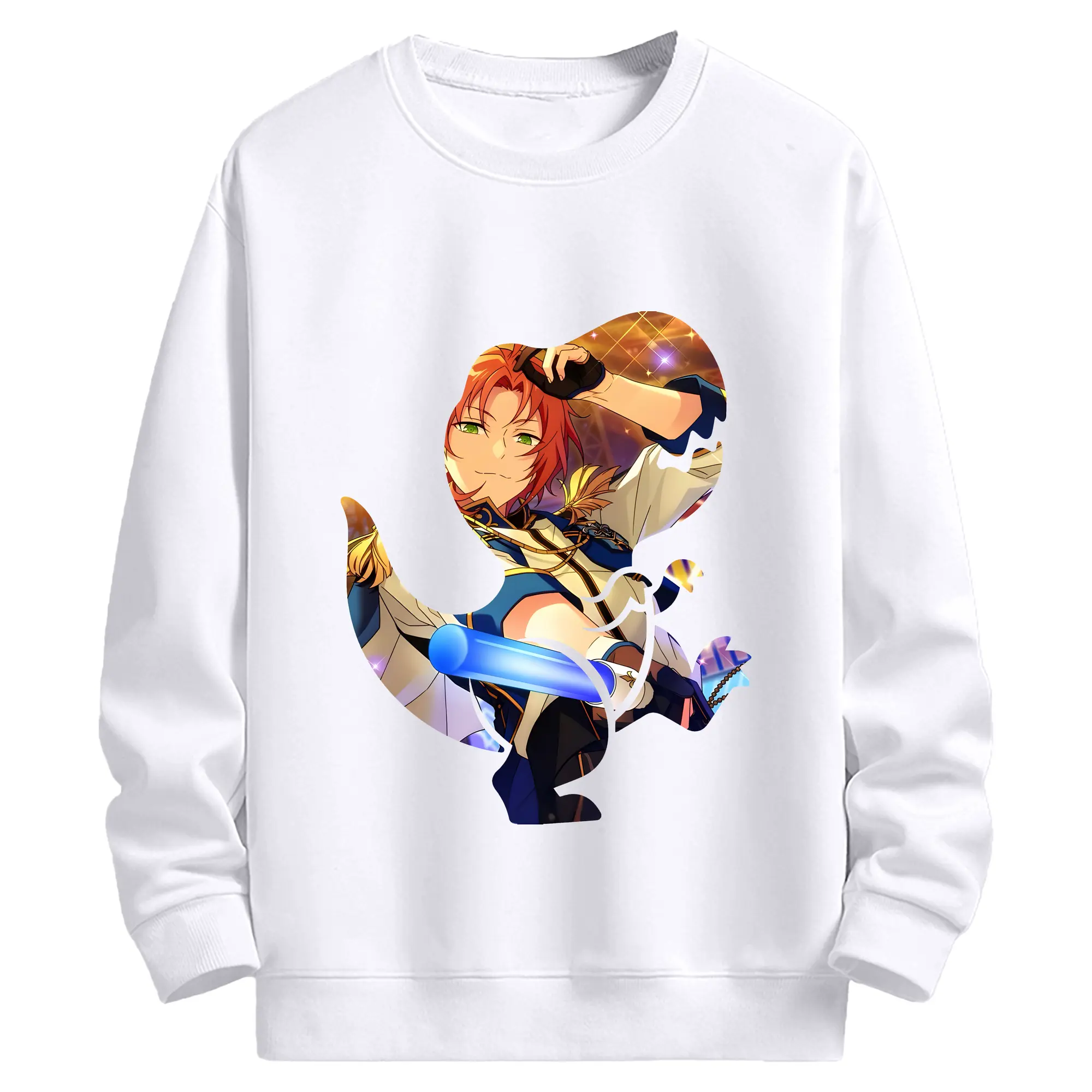 あんさん ぶる グッズ Knights 月永レオ - 高品質 クルーネック スウェット ・ コットン59％ ポリエステル41％ ・ ユニセックス 長袖 トレーナー ・ カジュアル デイリー スポーツ 散歩用