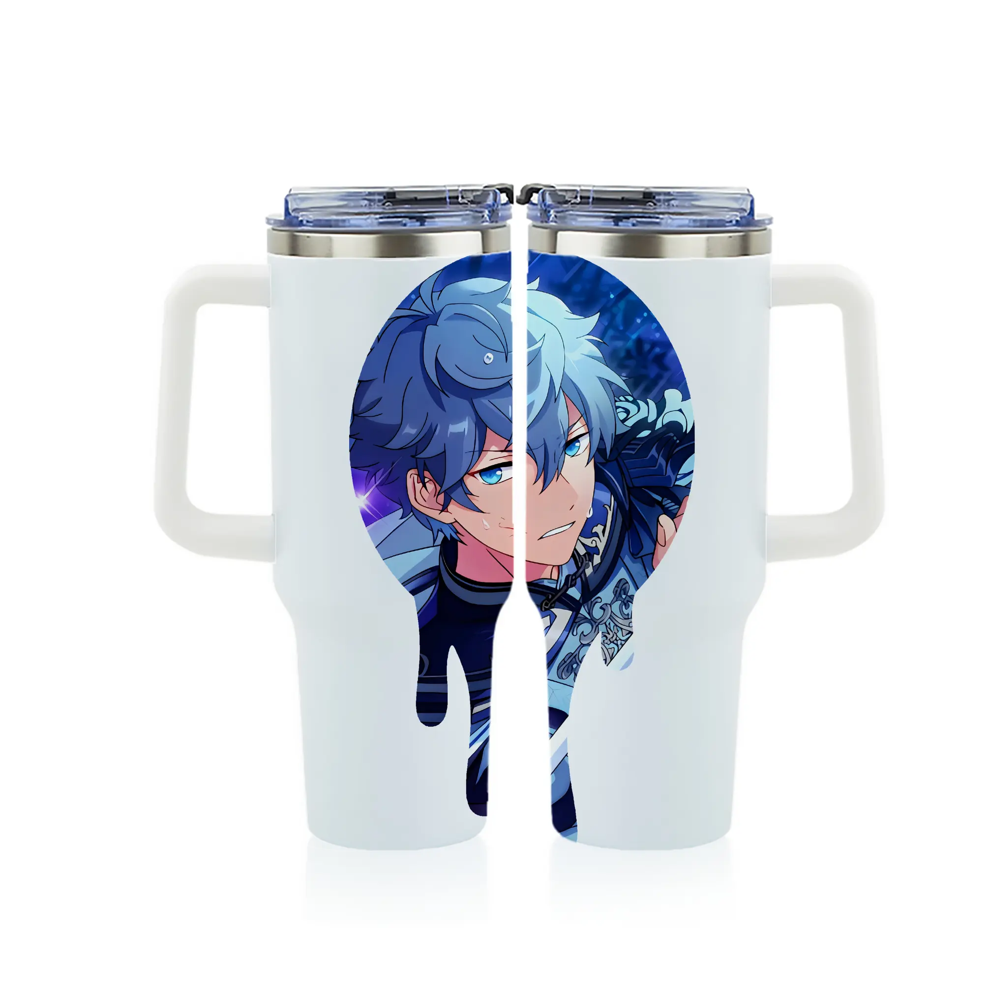 あんさん ぶる グッズ Knights 瀬名泉 - 1200mL フルプリント車用タンブラー ・ 304ステンレス 内側 ・ 201ステンレス 外側 ・ 保温 保冷 ・ 通勤 ドライブ アウトドア用