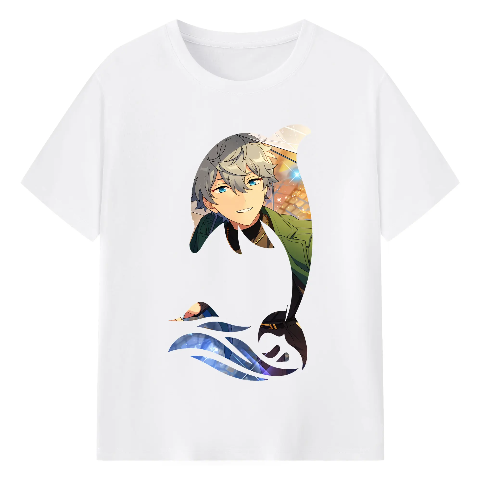 あんさん ぶる グッズ Knights 瀬名泉 - 綿100％ 半袖Tシャツ ・ フロントプリント ・ 快適 通気性 ・ 日常使い 散歩 スポーツ用