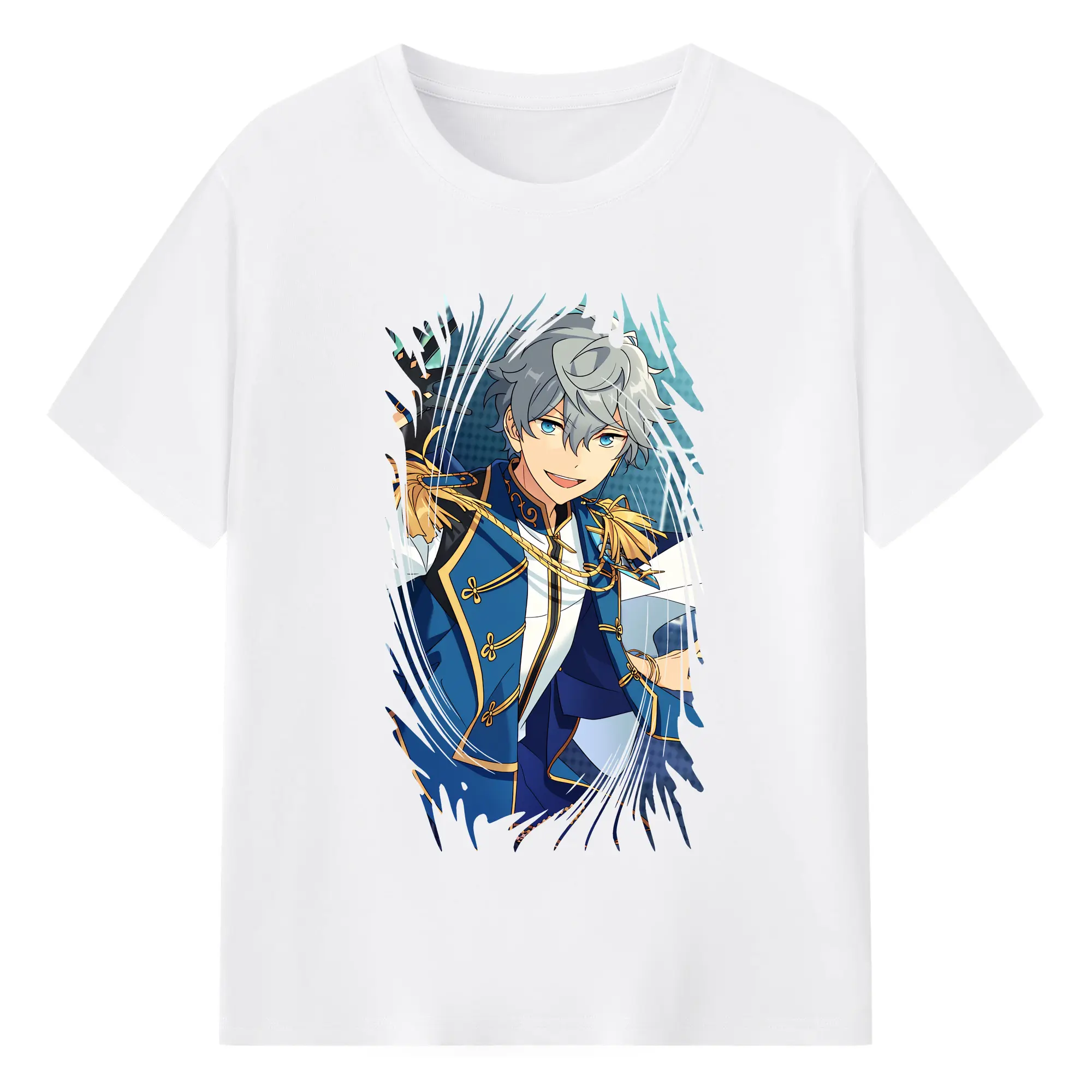 あんさん ぶる グッズ Knights 瀬名泉 - 綿100％ 半袖Tシャツ ・ フロントプリント ・ 快適 通気性 ・ 日常使い 散歩 スポーツ用