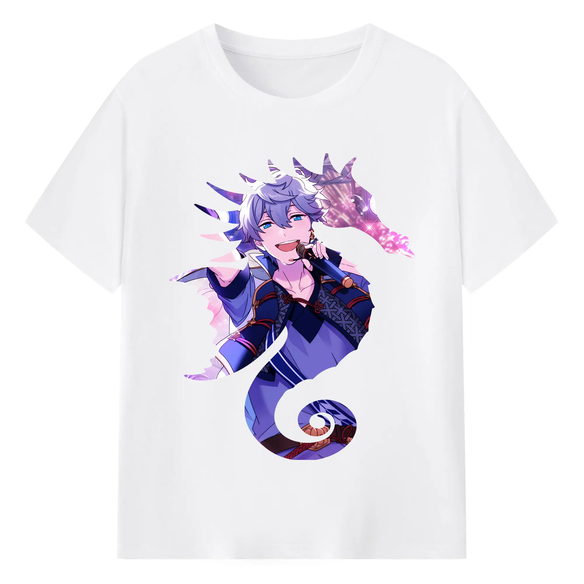 あんさん ぶる グッズ Knights 瀬名泉 - 綿100％ 半袖Tシャツ ・ フロントプリント ・ 快適 通気性 ・ 日常使い 散歩 スポーツ用