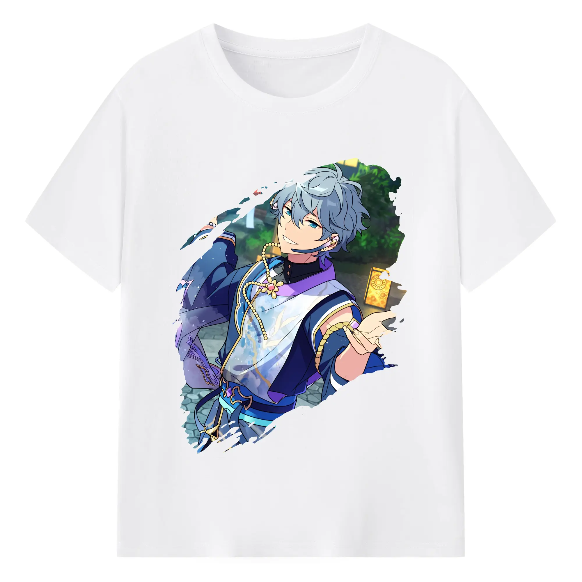 あんさん ぶる グッズ Knights 瀬名泉 - 綿100％ 半袖Tシャツ ・ フロントプリント ・ 快適 通気性 ・ 日常使い 散歩 スポーツ用