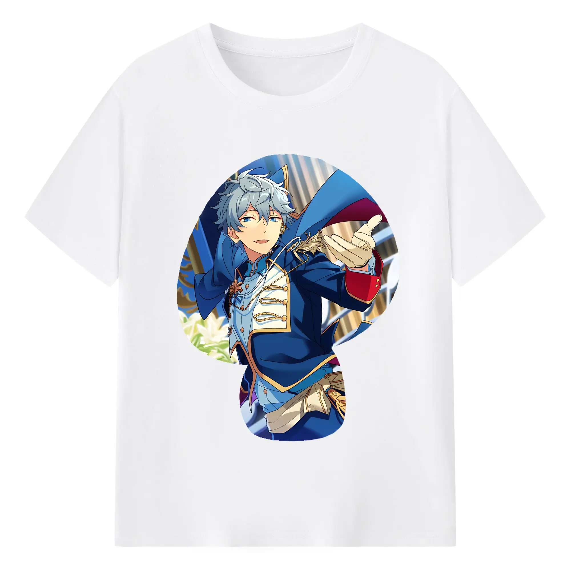 あんさん ぶる グッズ Knights 瀬名泉 - 綿100％ 半袖Tシャツ ・ フロントプリント ・ 快適 通気性 ・ 日常使い 散歩 スポーツ用