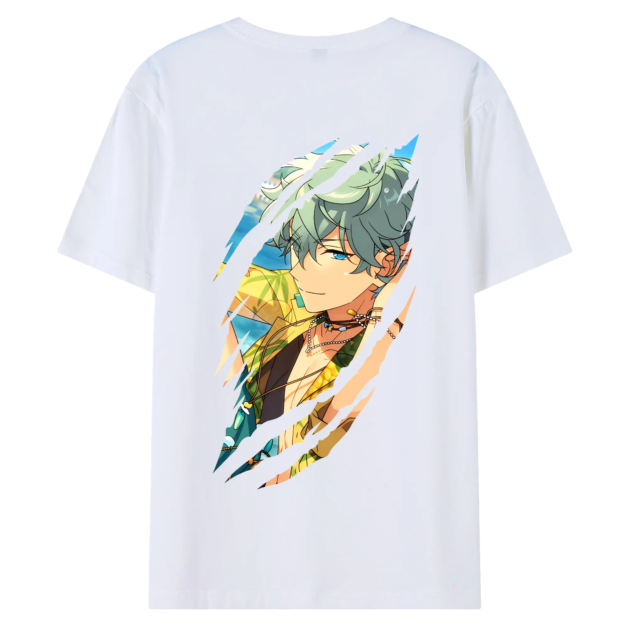 あんさん ぶる グッズ Knights 瀬名泉 - 綿100％ 半袖Tシャツ ・ バックプリント ・ 快適 通気性 ・ 日常使い 散歩 スポーツ用