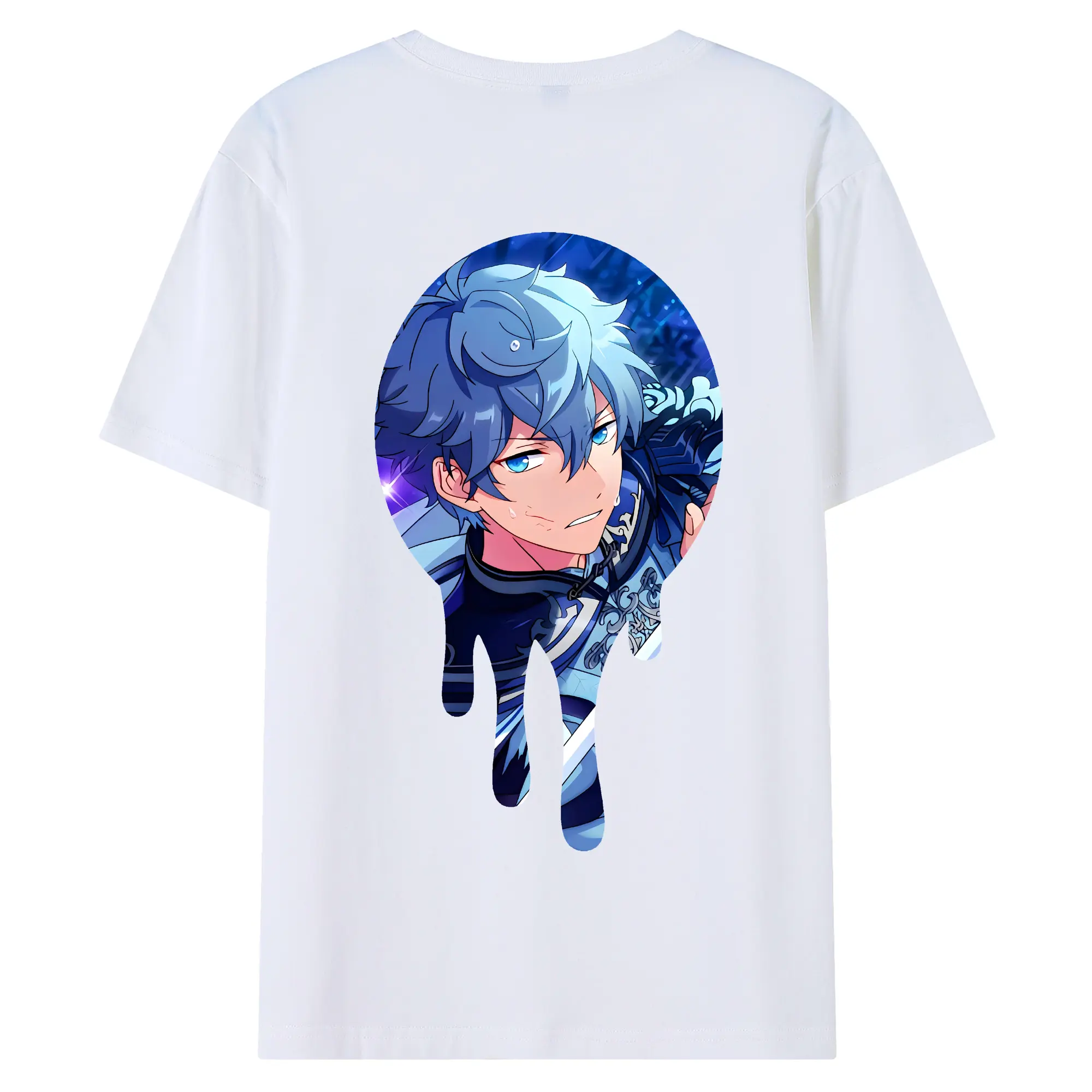 あんさん ぶる グッズ Knights 瀬名泉 - 綿100％ 半袖Tシャツ ・ バックプリント ・ 快適 通気性 ・ 日常使い 散歩 スポーツ用