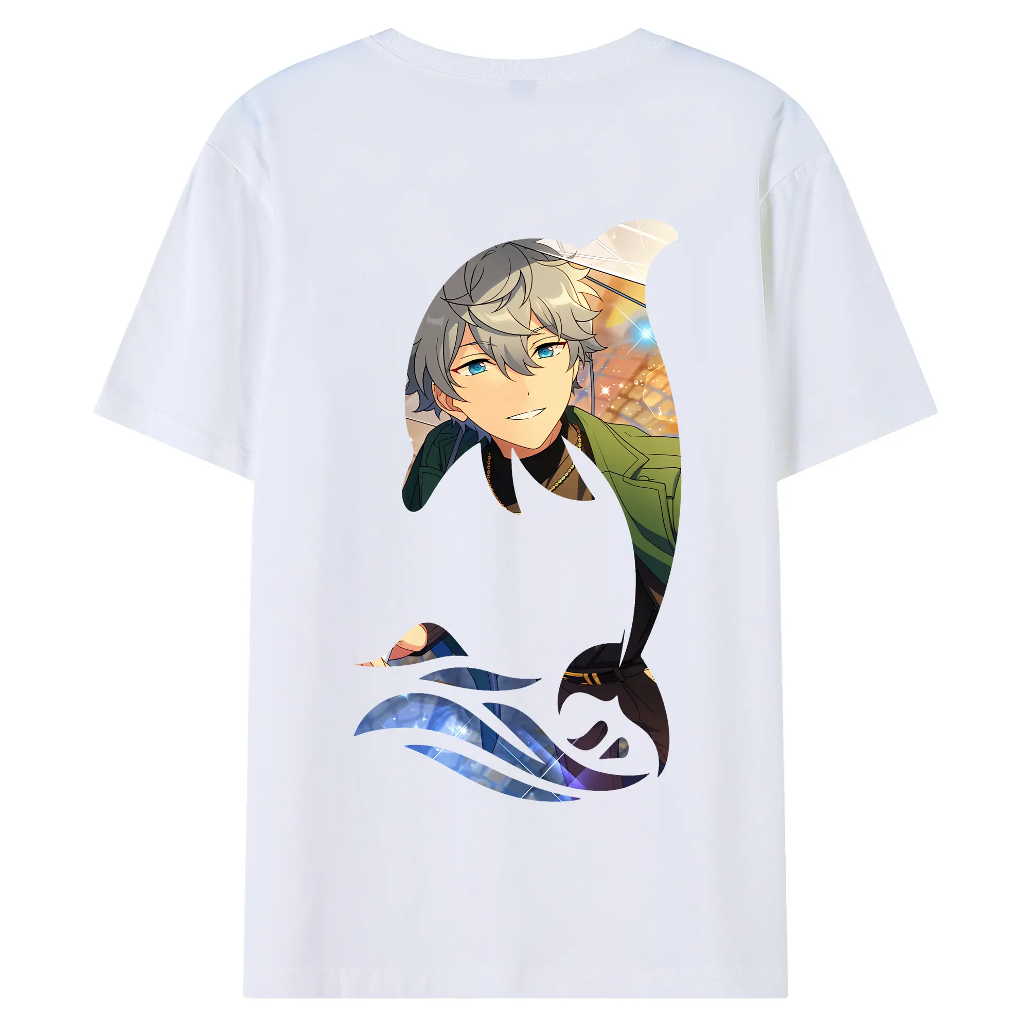 あんさん ぶる グッズ Knights 瀬名泉 - 綿100％ 半袖Tシャツ ・ バックプリント ・ 快適 通気性 ・ 日常使い 散歩 スポーツ用