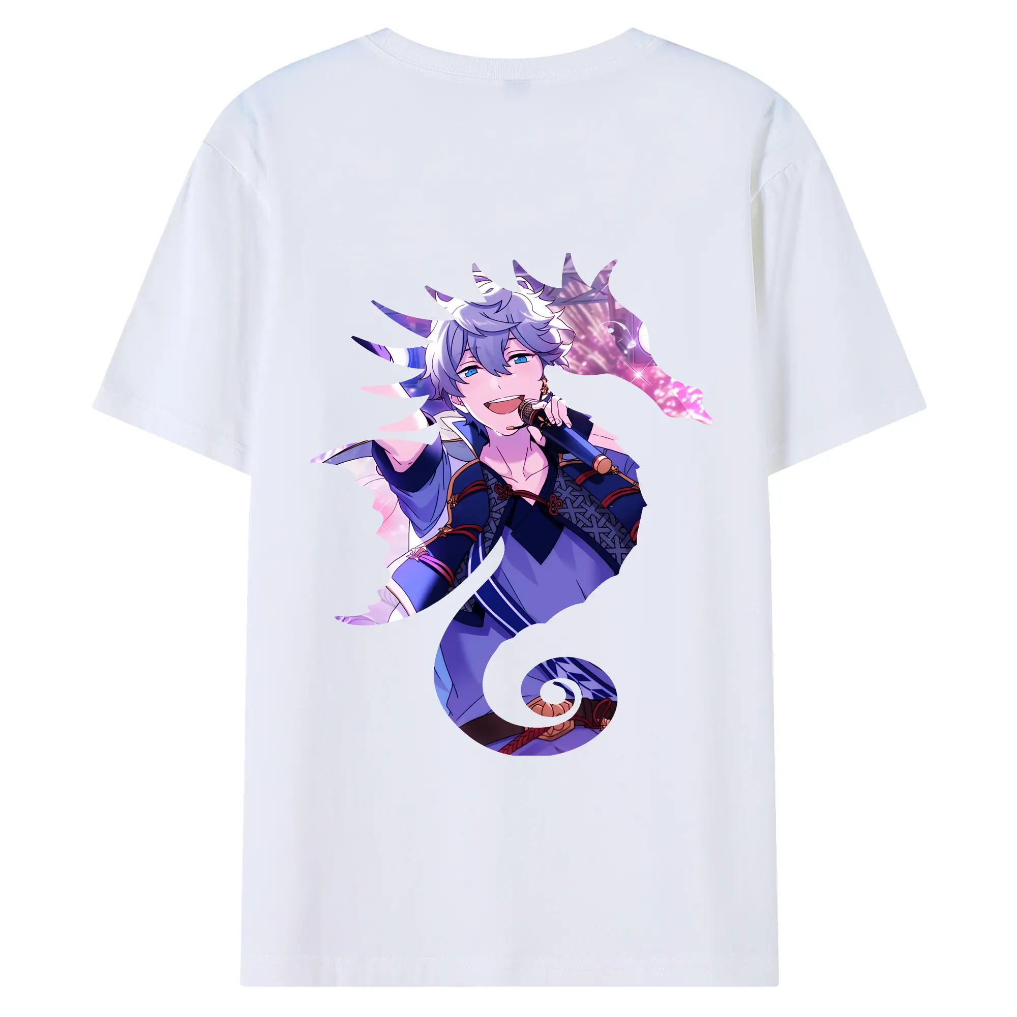 あんさん ぶる グッズ Knights 瀬名泉 - 綿100％ 半袖Tシャツ ・ バックプリント ・ 快適 通気性 ・ 日常使い 散歩 スポーツ用