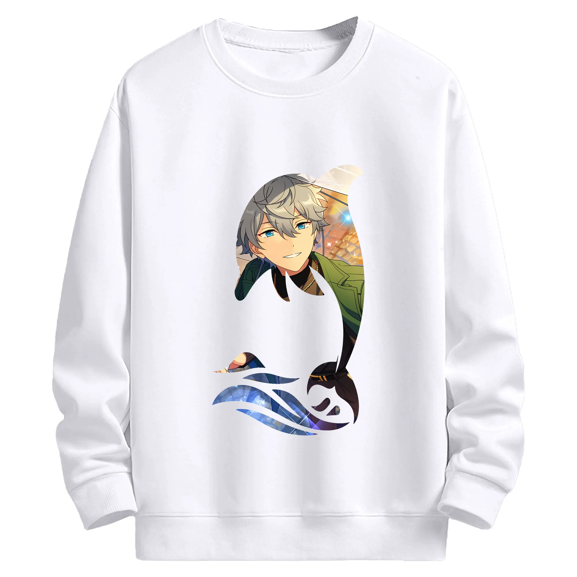 あんさん ぶる グッズ Knights 瀬名泉 - 高品質 クルーネック スウェット ・ コットン59％ ポリエステル41％ ・ ユニセックス 長袖 トレーナー ・ カジュアル デイリー スポーツ 散歩用