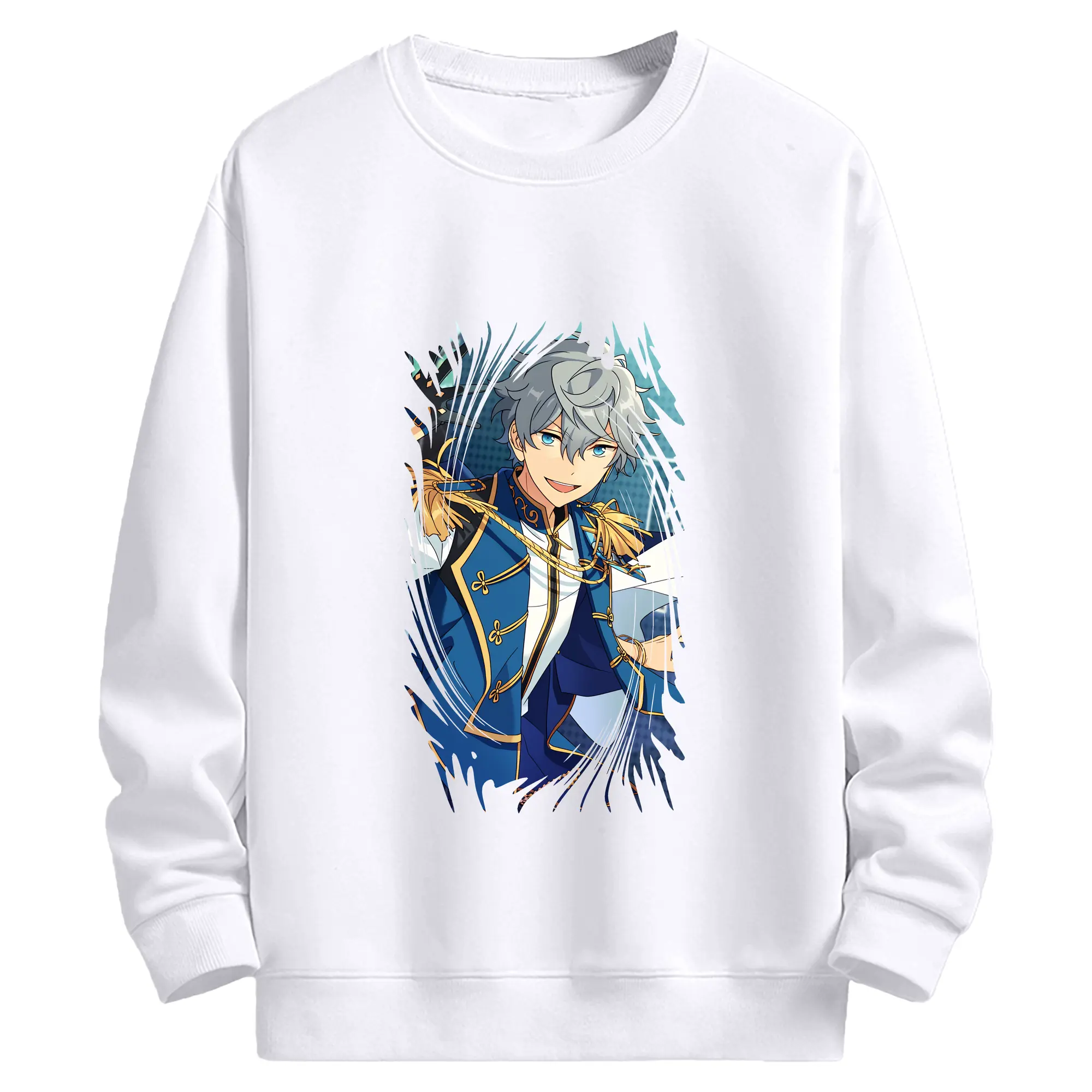 あんさん ぶる グッズ Knights 瀬名泉 - 高品質 クルーネック スウェット ・ コットン59％ ポリエステル41％ ・ ユニセックス 長袖 トレーナー ・ カジュアル デイリー スポーツ 散歩用