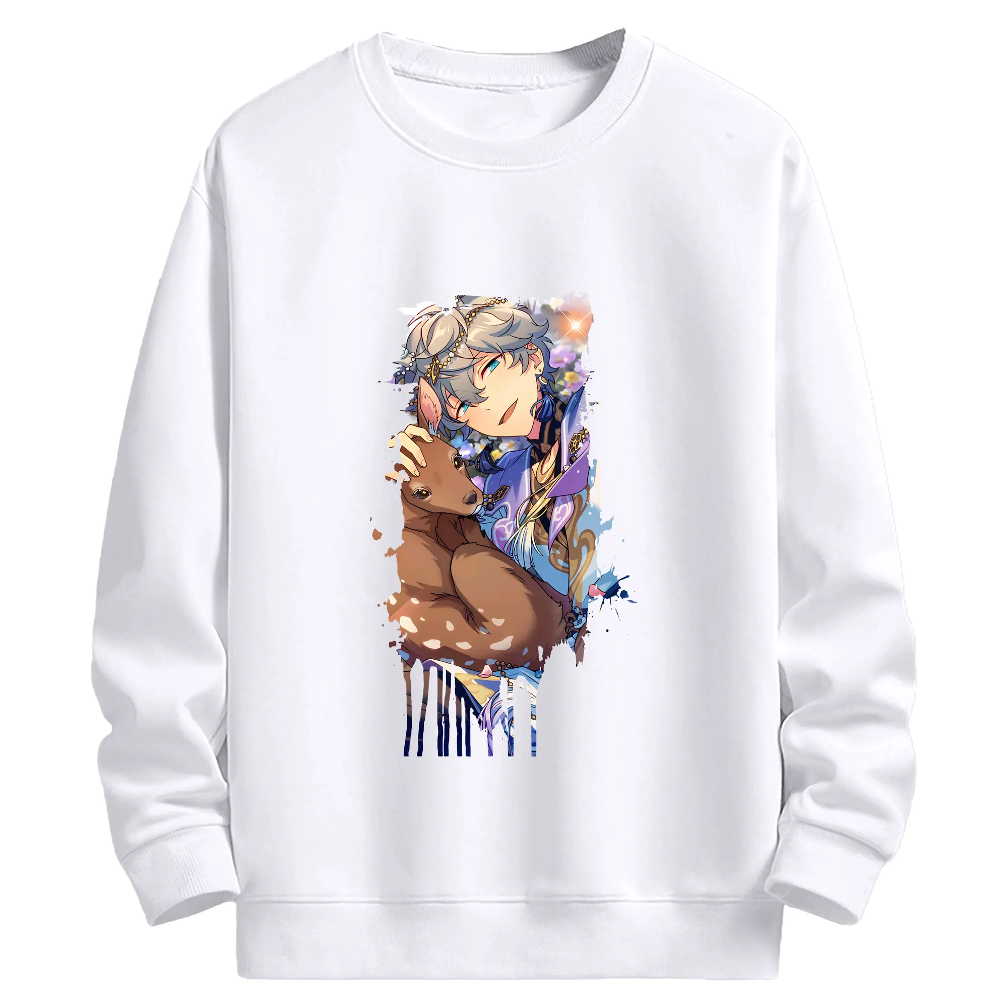 あんさん ぶる グッズ Knights 瀬名泉 - 高品質 クルーネック スウェット ・ コットン59％ ポリエステル41％ ・ ユニセックス 長袖 トレーナー ・ カジュアル デイリー スポーツ 散歩用