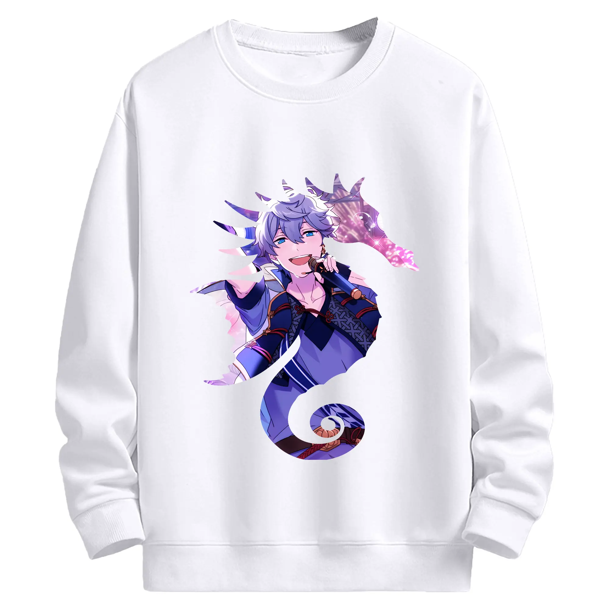 あんさん ぶる グッズ Knights 瀬名泉 - 高品質 クルーネック スウェット ・ コットン59％ ポリエステル41％ ・ ユニセックス 長袖 トレーナー ・ カジュアル デイリー スポーツ 散歩用