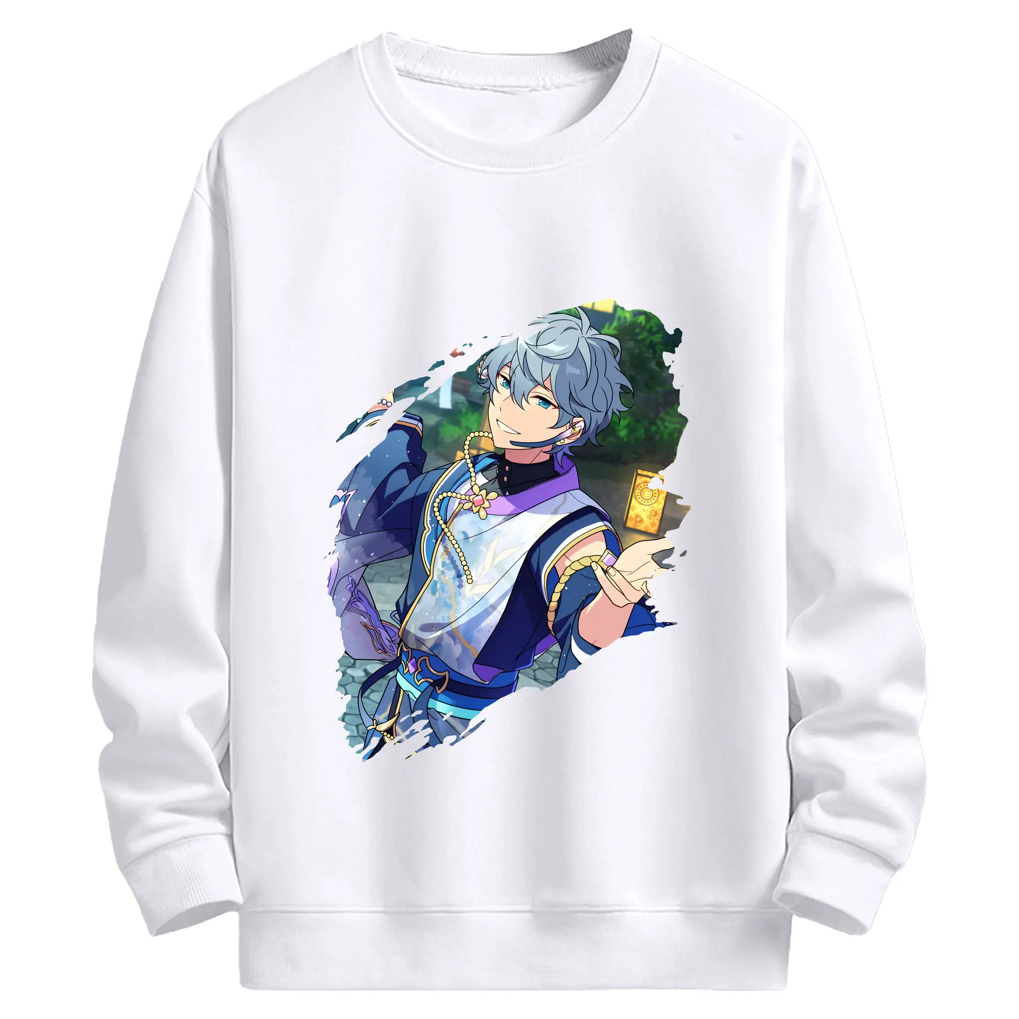 あんさん ぶる グッズ Knights 瀬名泉 - 高品質 クルーネック スウェット ・ コットン59％ ポリエステル41％ ・ ユニセックス 長袖 トレーナー ・ カジュアル デイリー スポーツ 散歩用