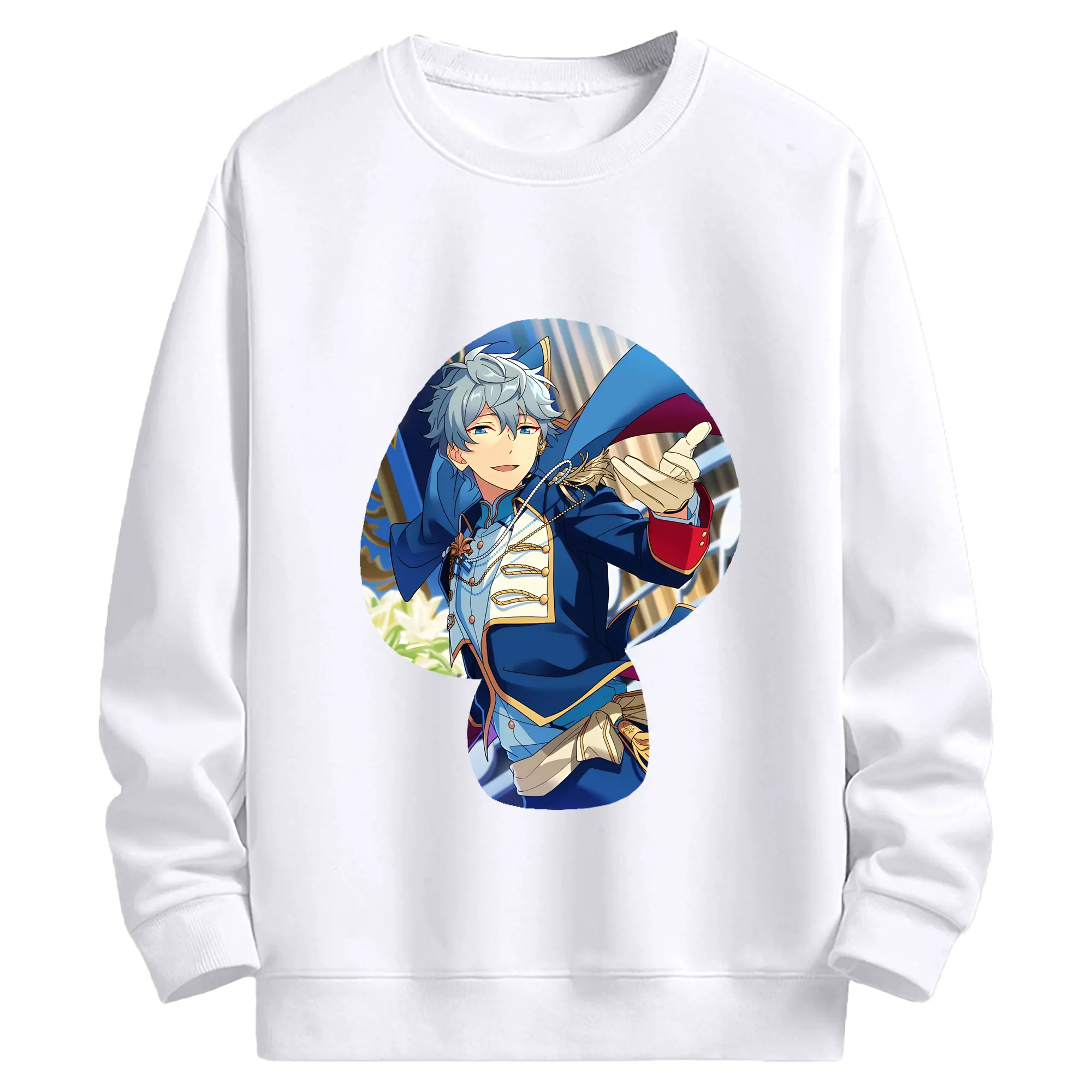 あんさん ぶる グッズ Knights 瀬名泉 - 高品質 クルーネック スウェット ・ コットン59％ ポリエステル41％ ・ ユニセックス 長袖 トレーナー ・ カジュアル デイリー スポーツ 散歩用