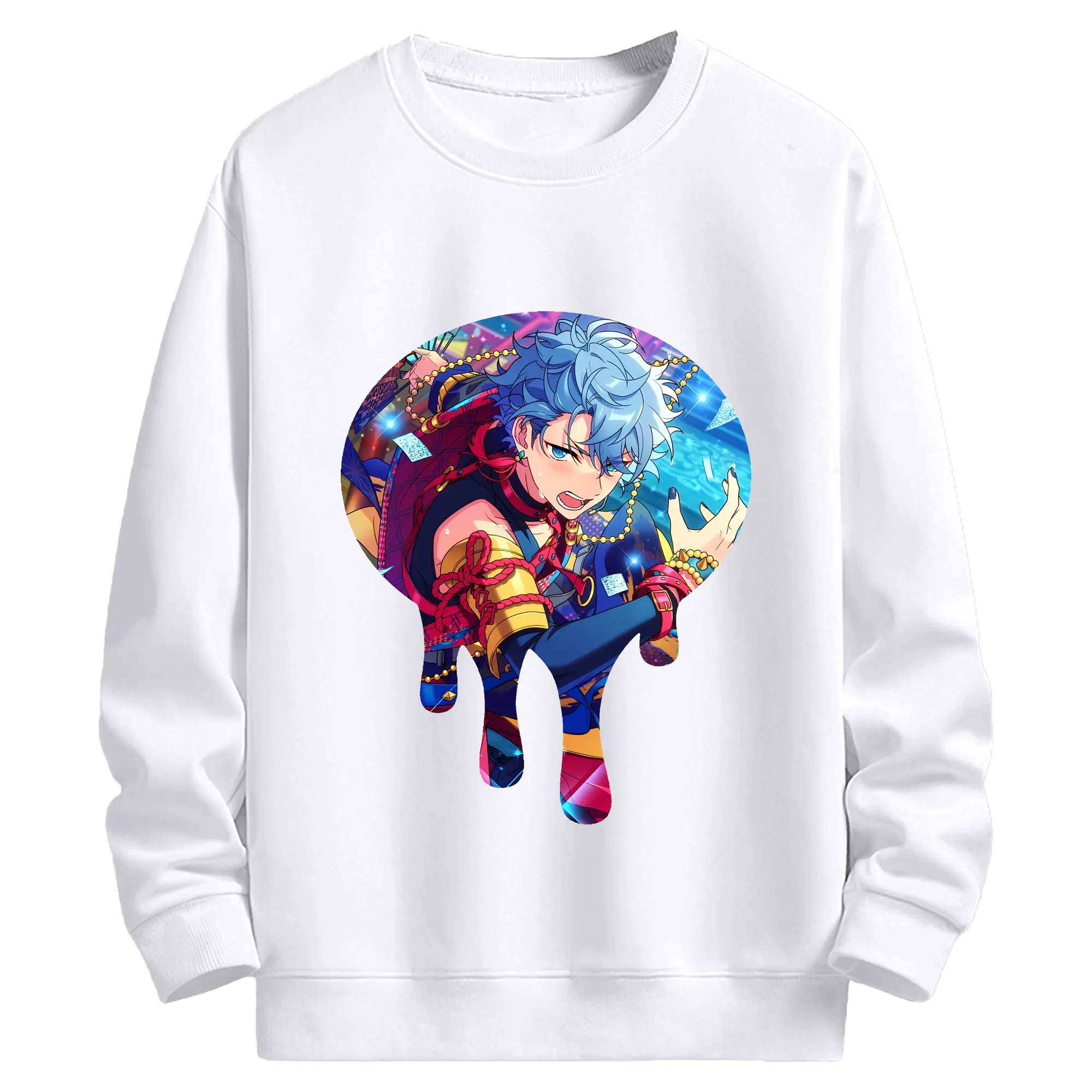 あんさん ぶる グッズ Knights 瀬名泉 - 高品質 クルーネック スウェット ・ コットン59％ ポリエステル41％ ・ ユニセックス 長袖 トレーナー ・ カジュアル デイリー スポーツ 散歩用