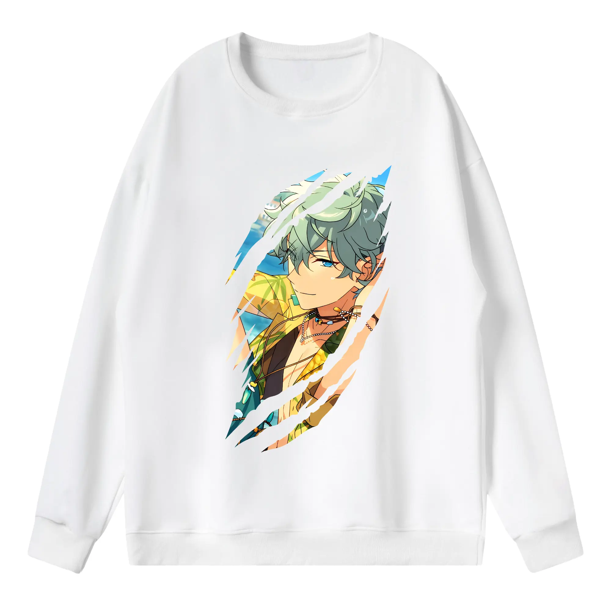 あんさん ぶる グッズ Knights 瀬名泉 - 薄手 クルーネック スウェット 裏毛260g · ポリエステル 春秋向け カジュアル 男女兼用 · トレーナー デイリー スポーツ 散歩に最適