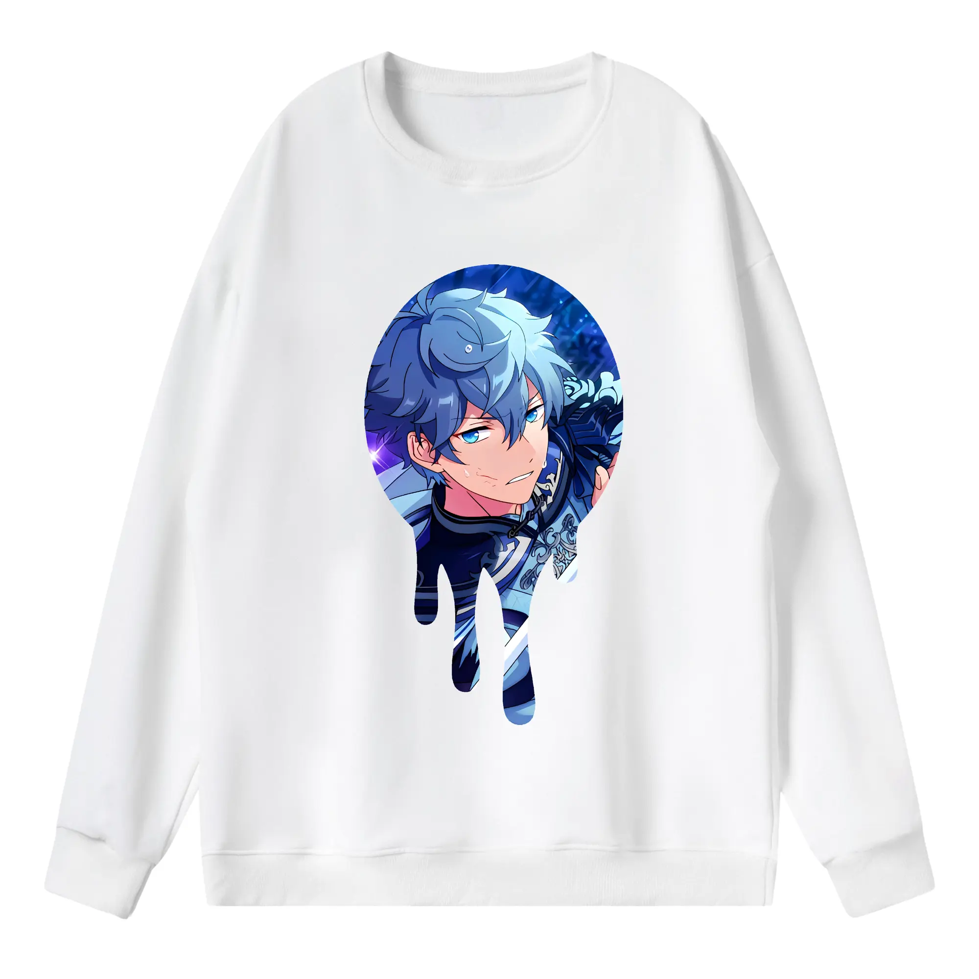 あんさん ぶる グッズ Knights 瀬名泉 - 薄手 クルーネック スウェット 裏毛260g · ポリエステル 春秋向け カジュアル 男女兼用 · トレーナー デイリー スポーツ 散歩に最適