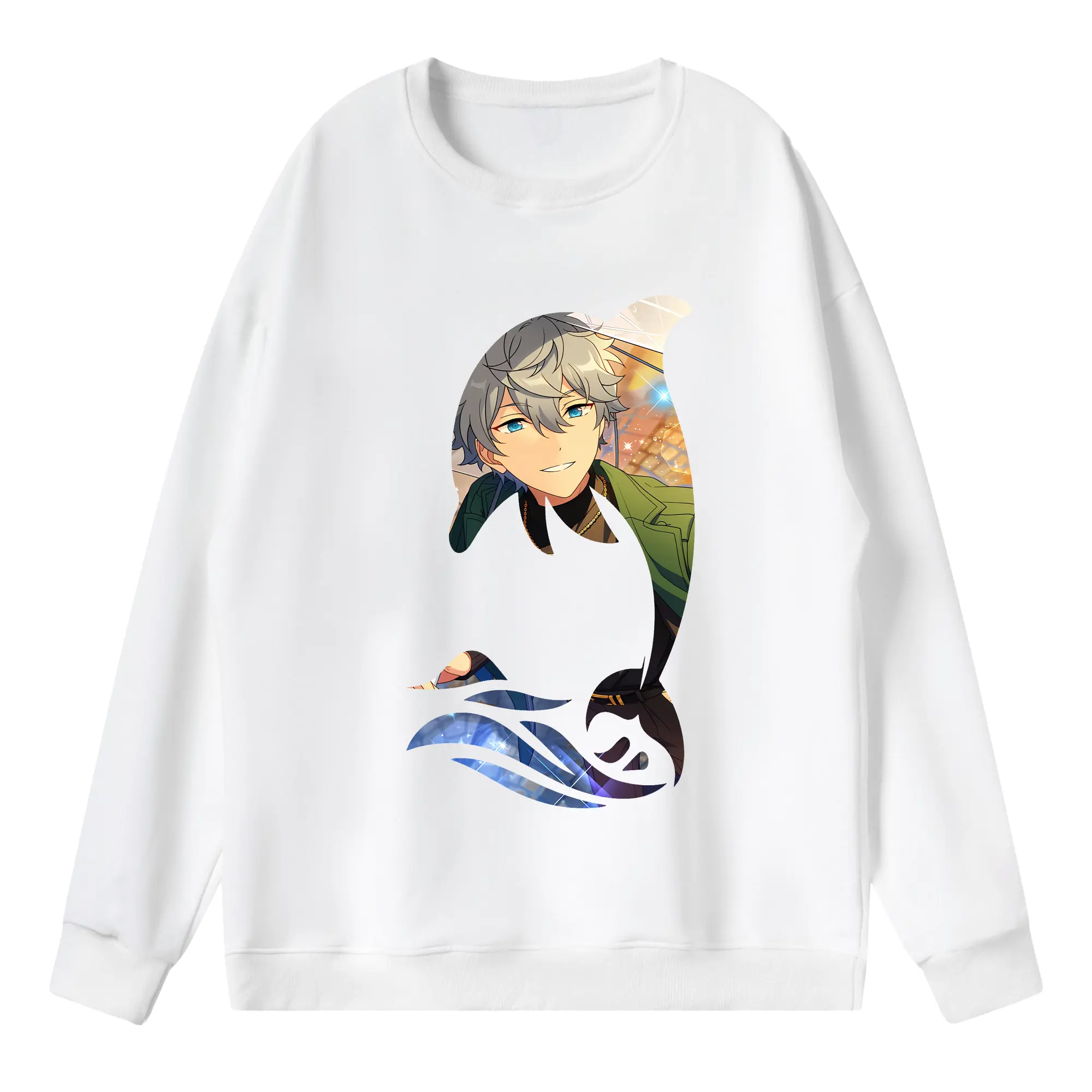 あんさん ぶる グッズ Knights 瀬名泉 - 薄手 クルーネック スウェット 裏毛260g · ポリエステル 春秋向け カジュアル 男女兼用 · トレーナー デイリー スポーツ 散歩に最適