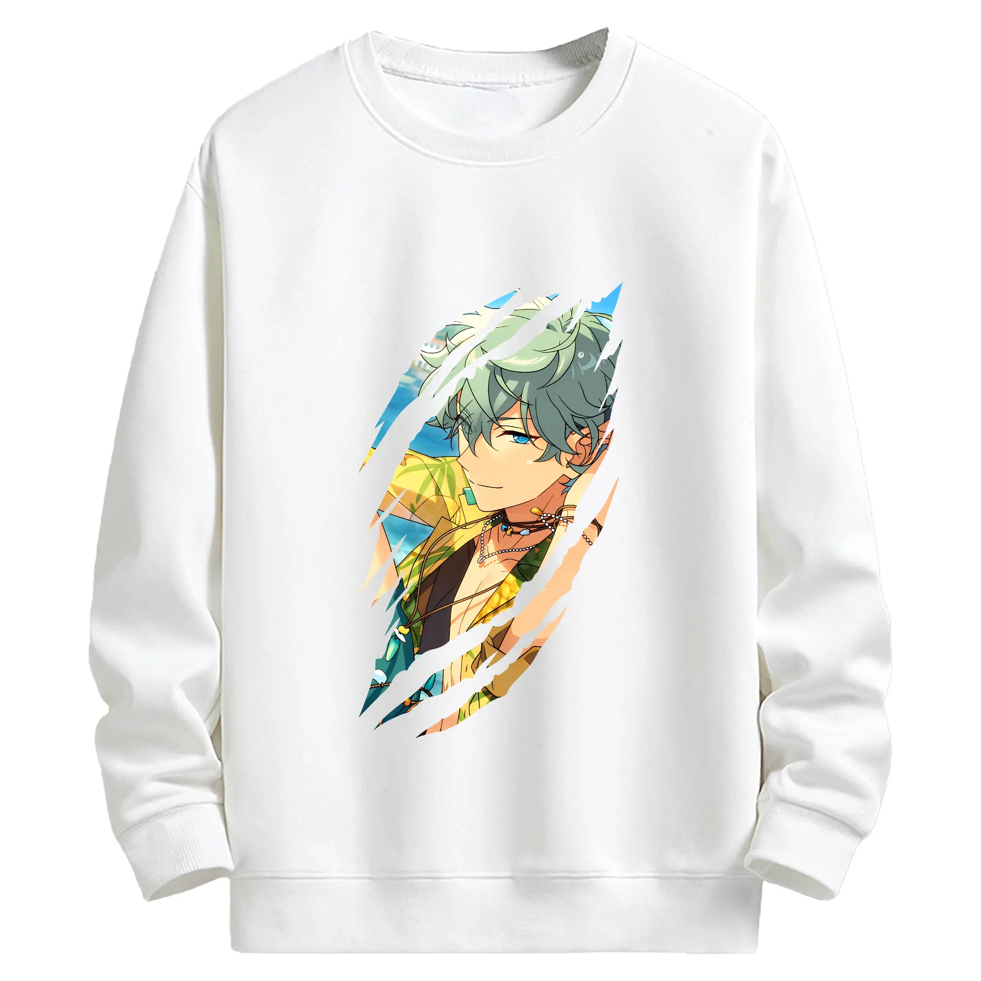 あんさん ぶる グッズ Knights 瀬名泉 - キッズ クルーネックスウェットシャツ ・ フロントプリント ・ 綿80％ ポリエステル20％ ・ 快適 通学 スポーツ 日常使い お散歩用