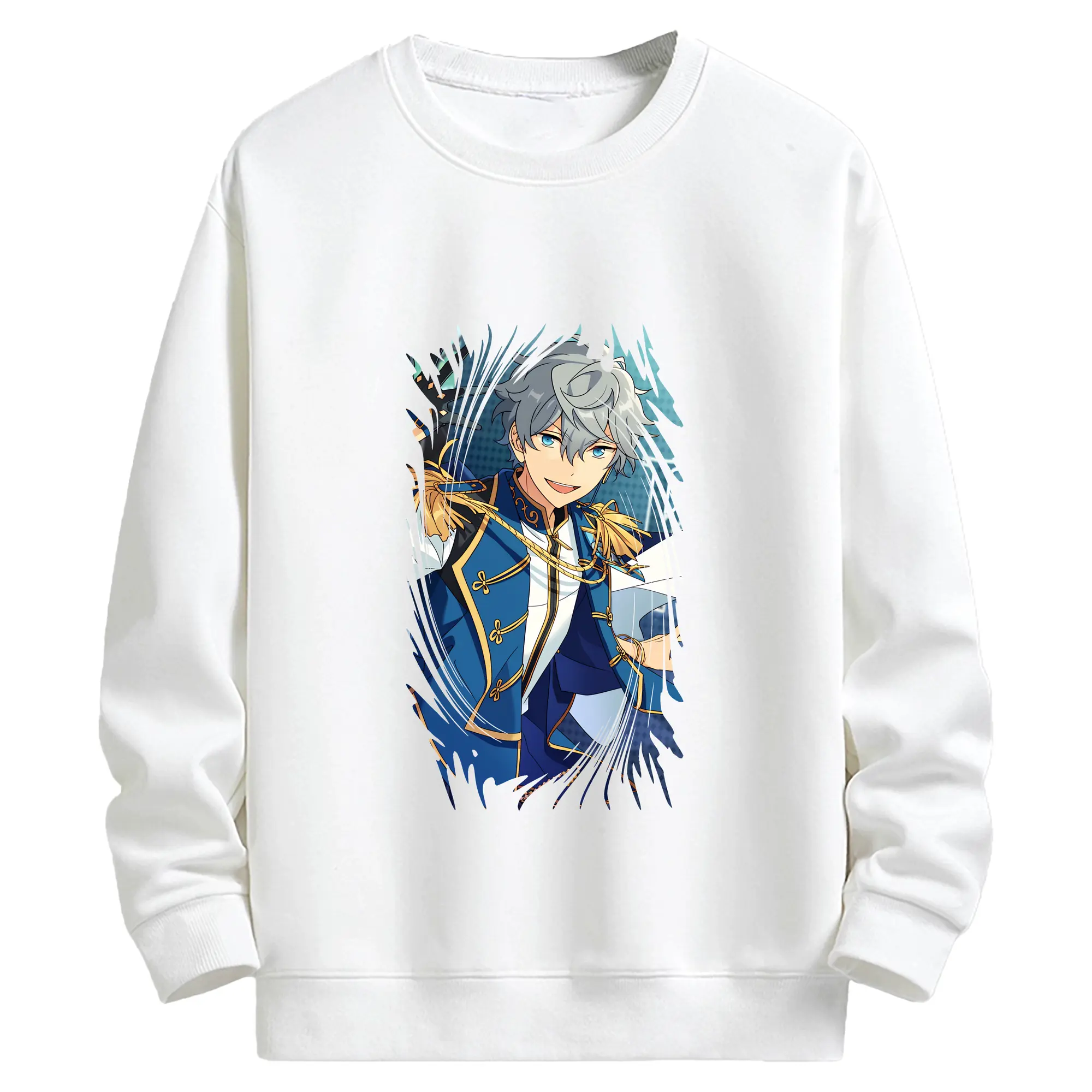 あんさん ぶる グッズ Knights 瀬名泉 - キッズ クルーネックスウェットシャツ ・ フロントプリント ・ 綿80％ ポリエステル20％ ・ 快適 通学 スポーツ 日常使い お散歩用