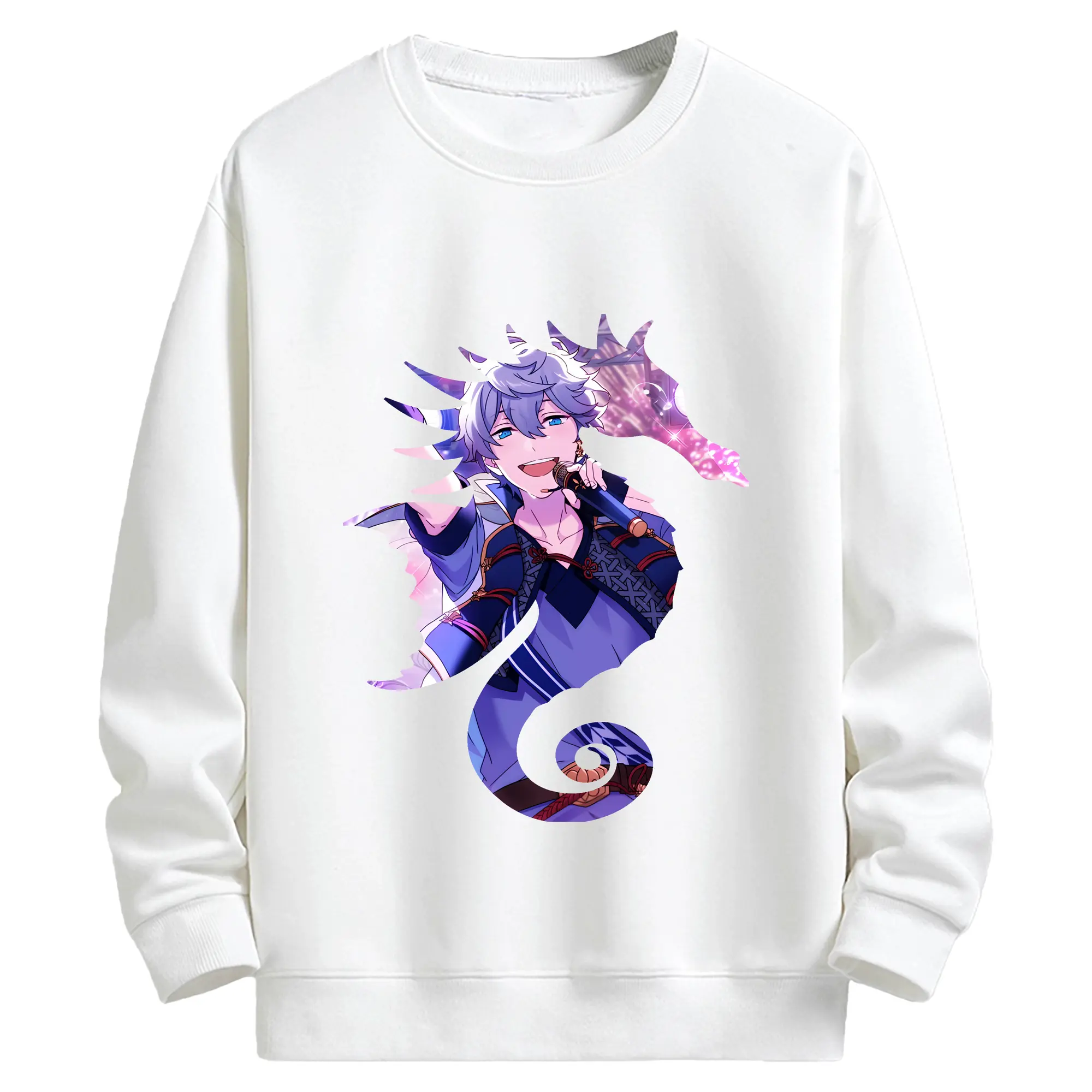 あんさん ぶる グッズ Knights 瀬名泉 - キッズ クルーネックスウェットシャツ ・ フロントプリント ・ 綿80％ ポリエステル20％ ・ 快適 通学 スポーツ 日常使い お散歩用