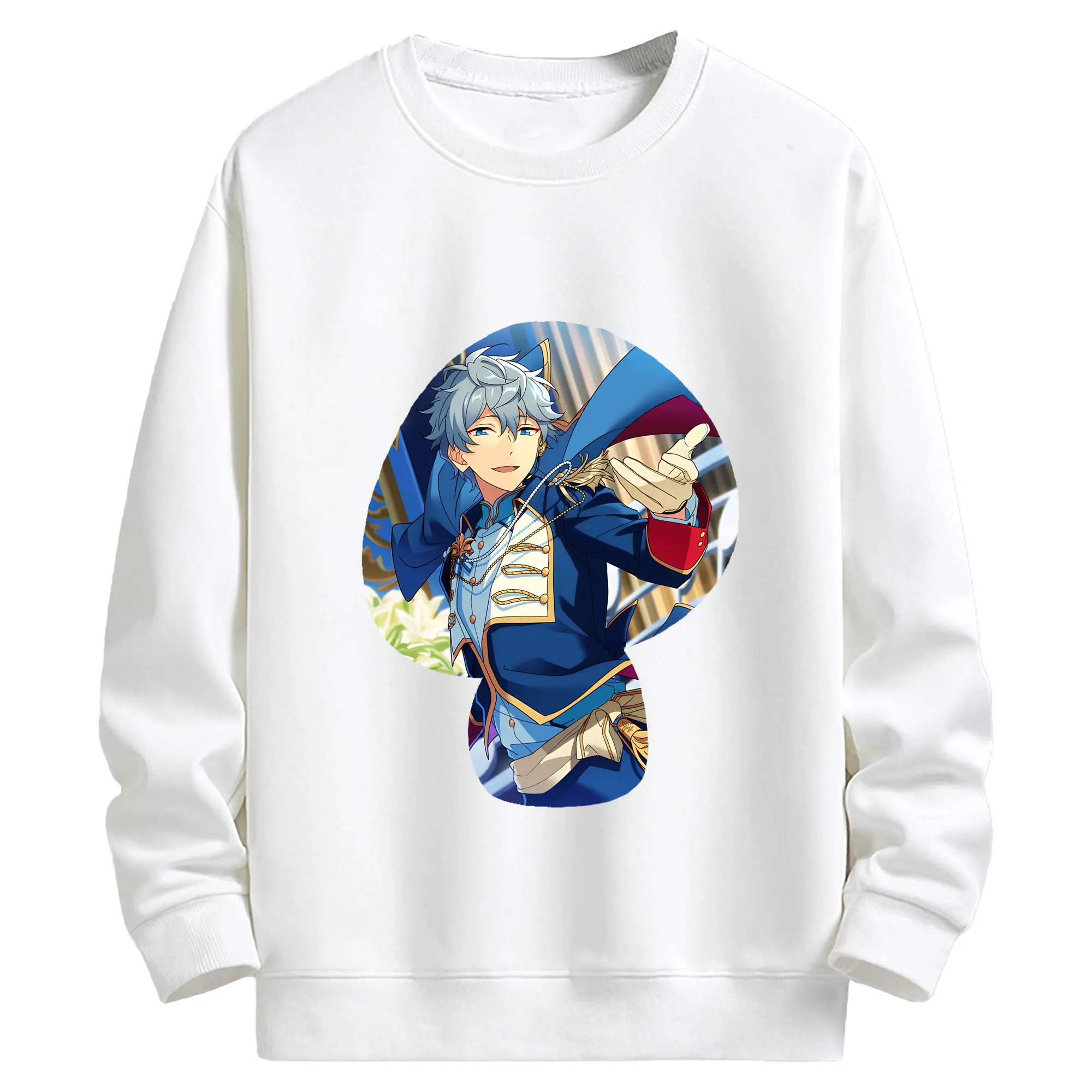 あんさん ぶる グッズ Knights 瀬名泉 - キッズ クルーネックスウェットシャツ ・ フロントプリント ・ 綿80％ ポリエステル20％ ・ 快適 通学 スポーツ 日常使い お散歩用