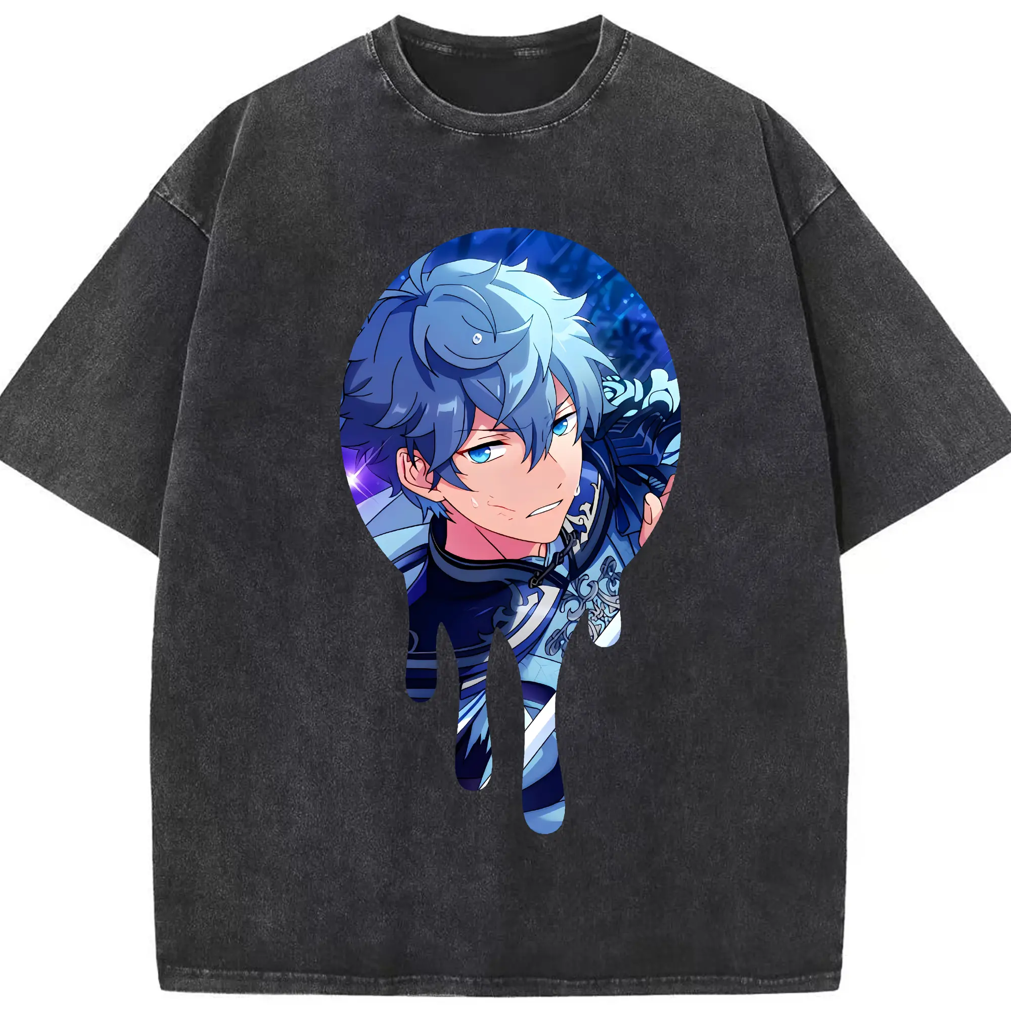 あんさん ぶる グッズ Knights 瀬名泉 - 綿100％ ヴィンテージ風 半袖Tシャツ ・ フロントプリント ・ 柔らか肌触り ・ 通気性 快適 ・ スポーツ カジュアル 外出用