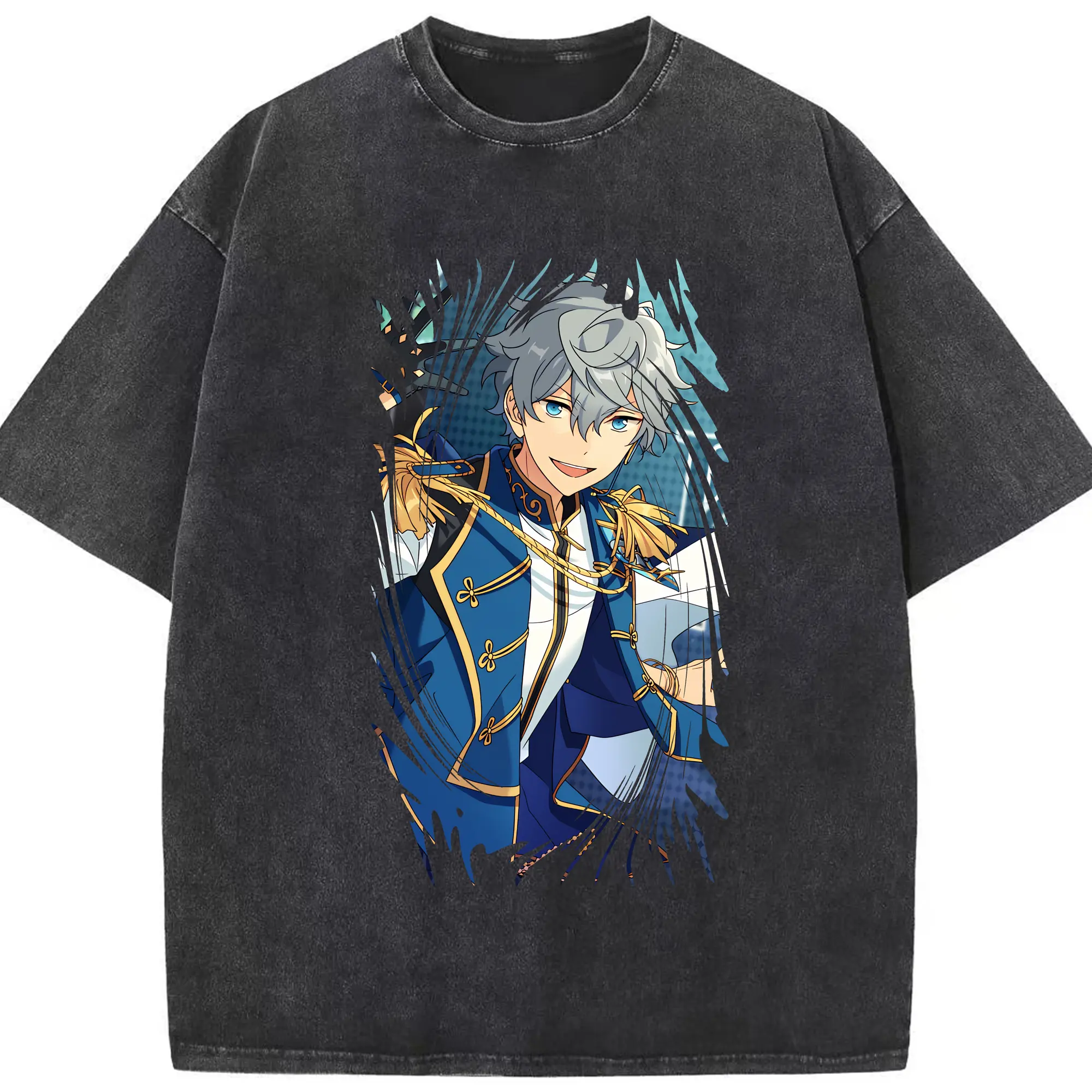 あんさん ぶる グッズ Knights 瀬名泉 - 綿100％ ヴィンテージ風 半袖Tシャツ ・ フロントプリント ・ 柔らか肌触り ・ 通気性 快適 ・ スポーツ カジュアル 外出用