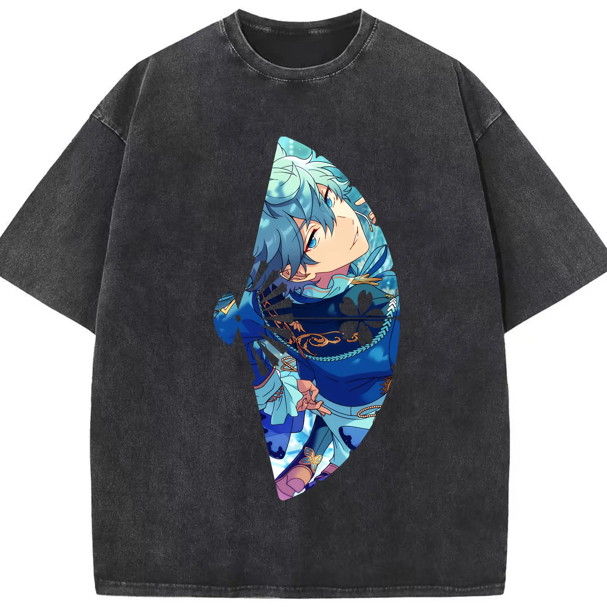 あんさん ぶる グッズ Knights 瀬名泉 - 綿100％ ヴィンテージ風 半袖Tシャツ ・ フロントプリント ・ 柔らか肌触り ・ 通気性 快適 ・ スポーツ カジュアル 外出用