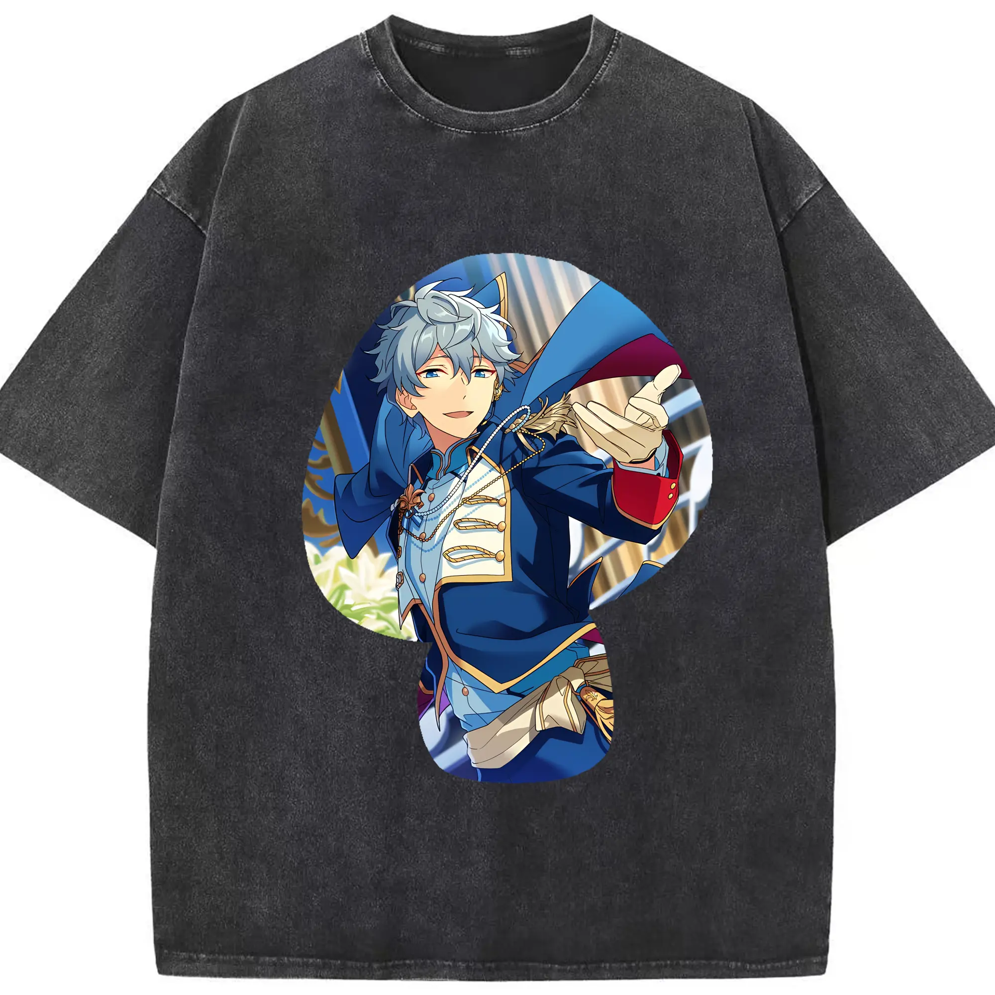あんさん ぶる グッズ Knights 瀬名泉 - 綿100％ ヴィンテージ風 半袖Tシャツ ・ フロントプリント ・ 柔らか肌触り ・ 通気性 快適 ・ スポーツ カジュアル 外出用