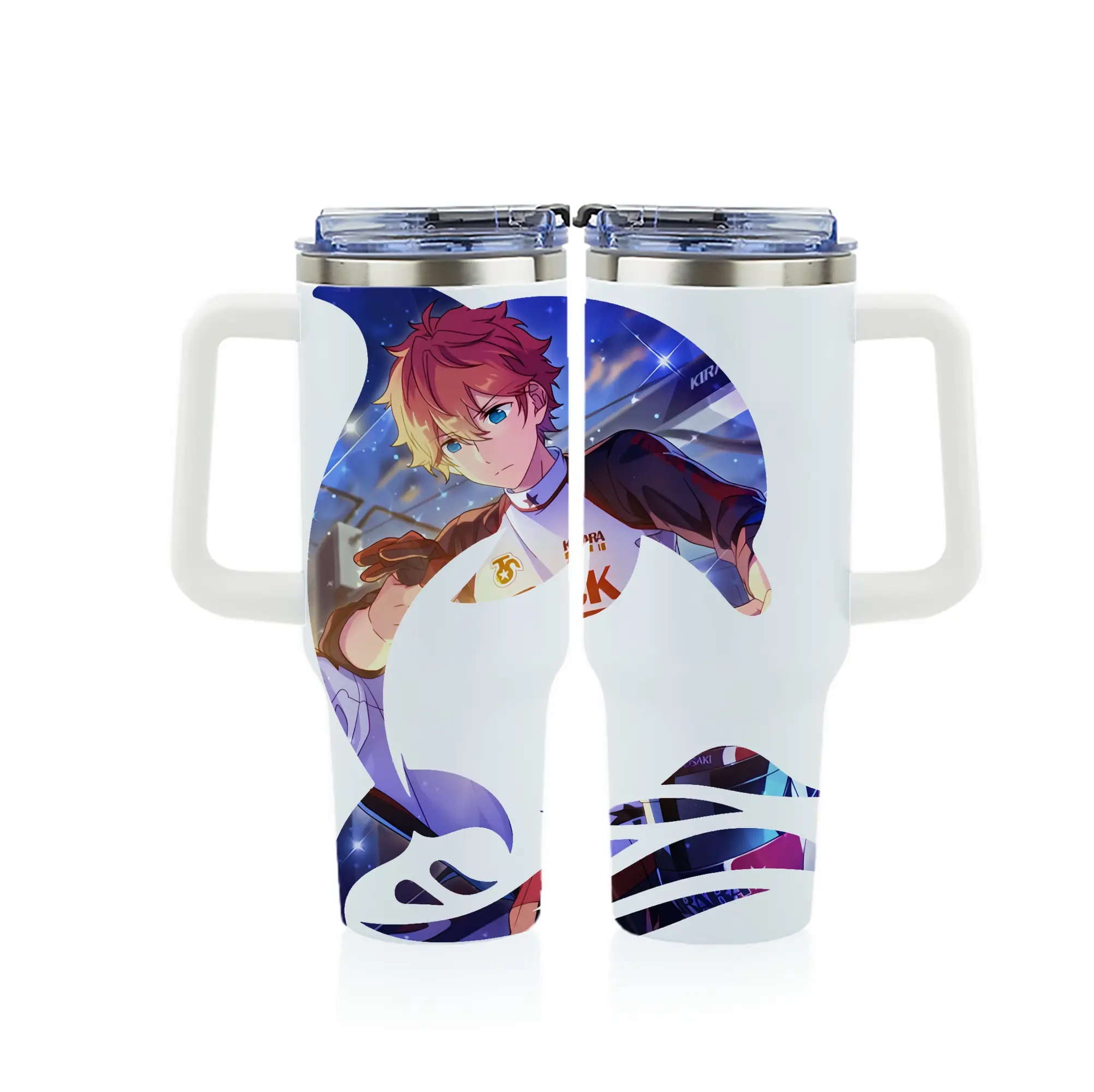 あんさん ぶる グッズ Trickstar 明星スバル - 1200mL フルプリント車用タンブラー ・ 304ステンレス 内側 ・ 201ステンレス 外側 ・ 保温 保冷 ・ 通勤 ドライブ アウトドア用