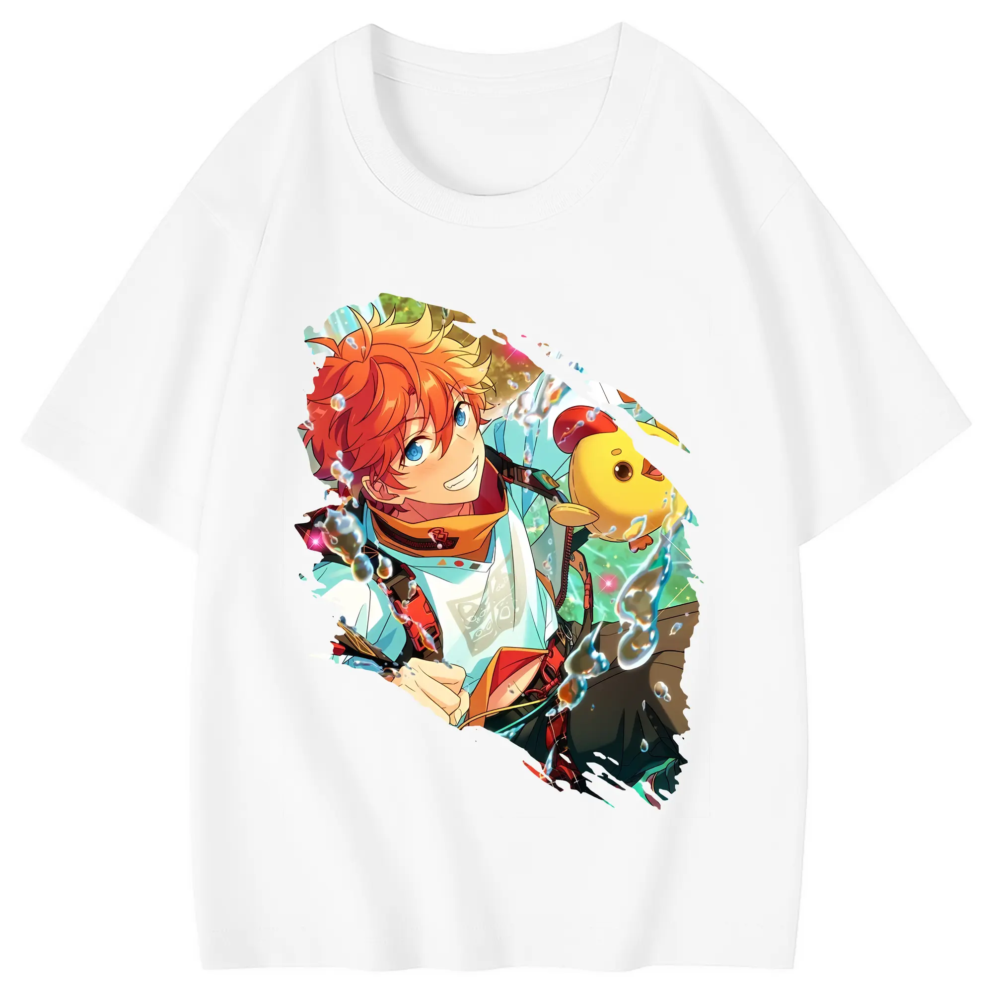 あんさん ぶる グッズ Trickstar 明星スバル - 綿100％ キッズTシャツ ・ フロントプリント ・ 快適 通気性 ・ スポーツ カジュアル 散歩用