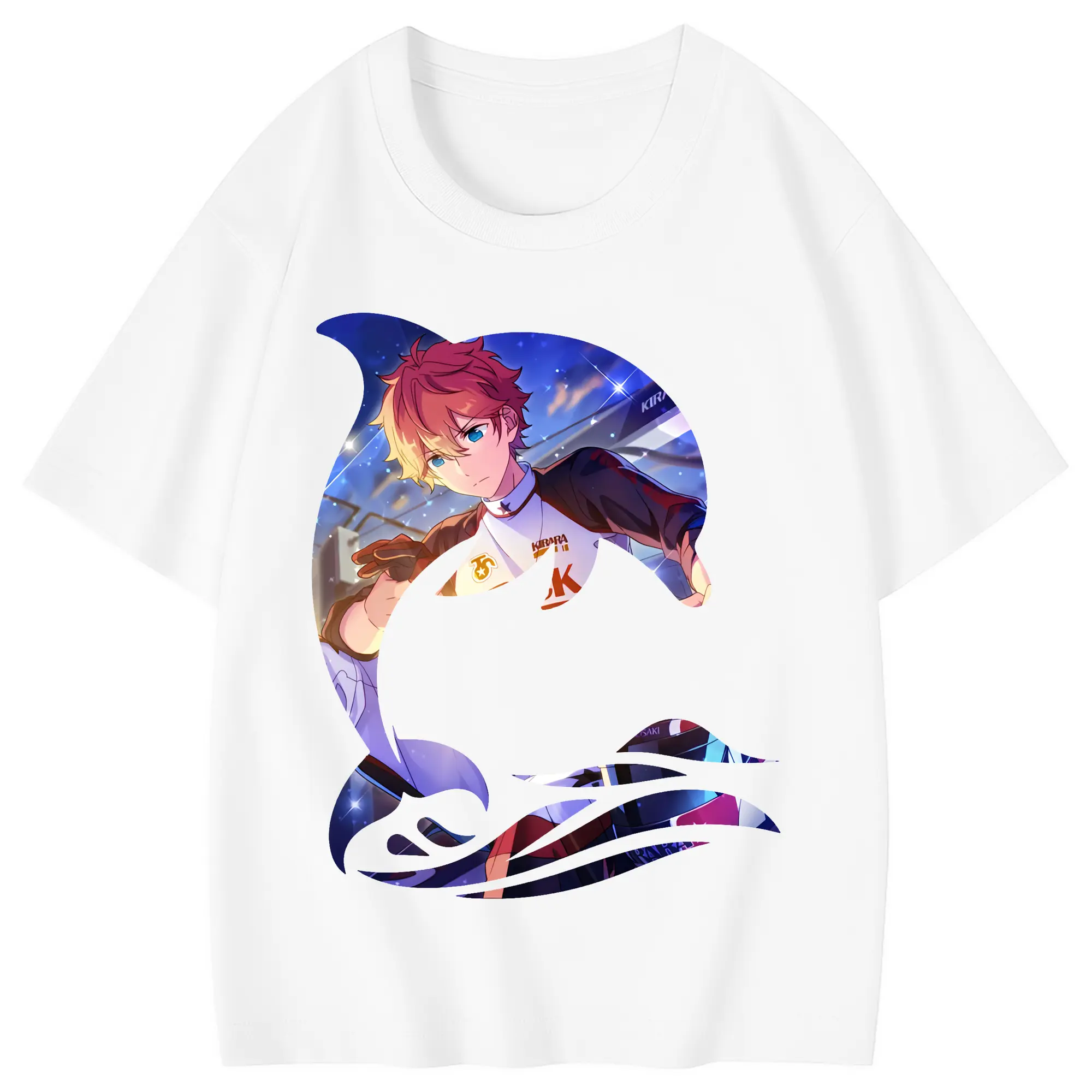 あんさん ぶる グッズ Trickstar 明星スバル - 綿100％ キッズTシャツ ・ フロントプリント ・ 快適 通気性 ・ スポーツ カジュアル 散歩用