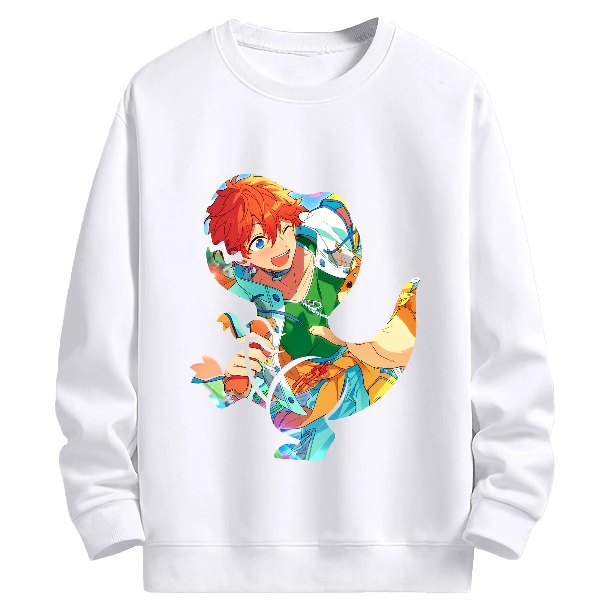 あんさん ぶる グッズ Trickstar 明星スバル - 高品質 クルーネック スウェット ・ コットン59％ ポリエステル41％ ・ ユニセックス 長袖 トレーナー ・ カジュアル デイリー スポーツ 散歩用