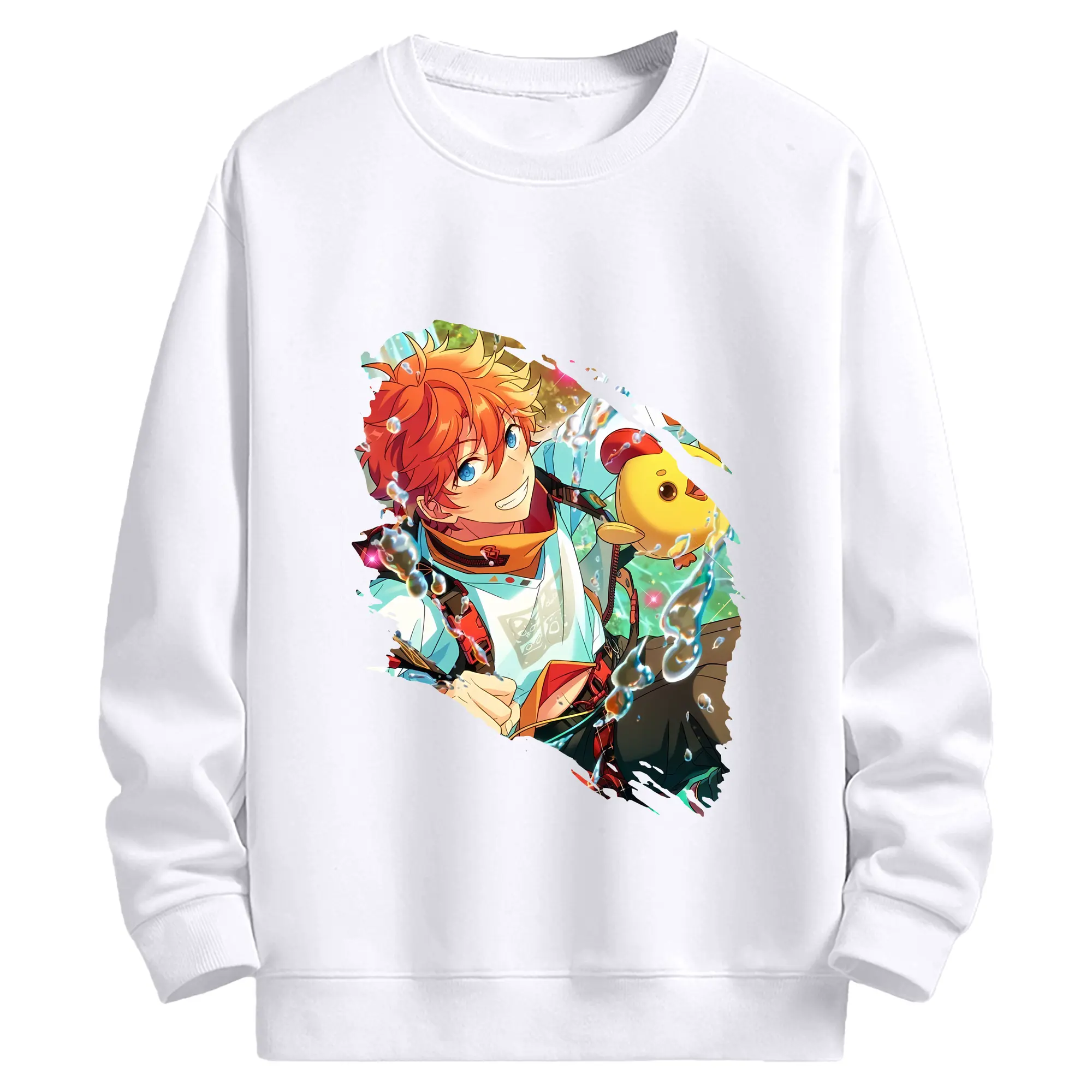 あんさん ぶる グッズ Trickstar 明星スバル - 高品質 クルーネック スウェット ・ コットン59％ ポリエステル41％ ・ ユニセックス 長袖 トレーナー ・ カジュアル デイリー スポーツ 散歩用