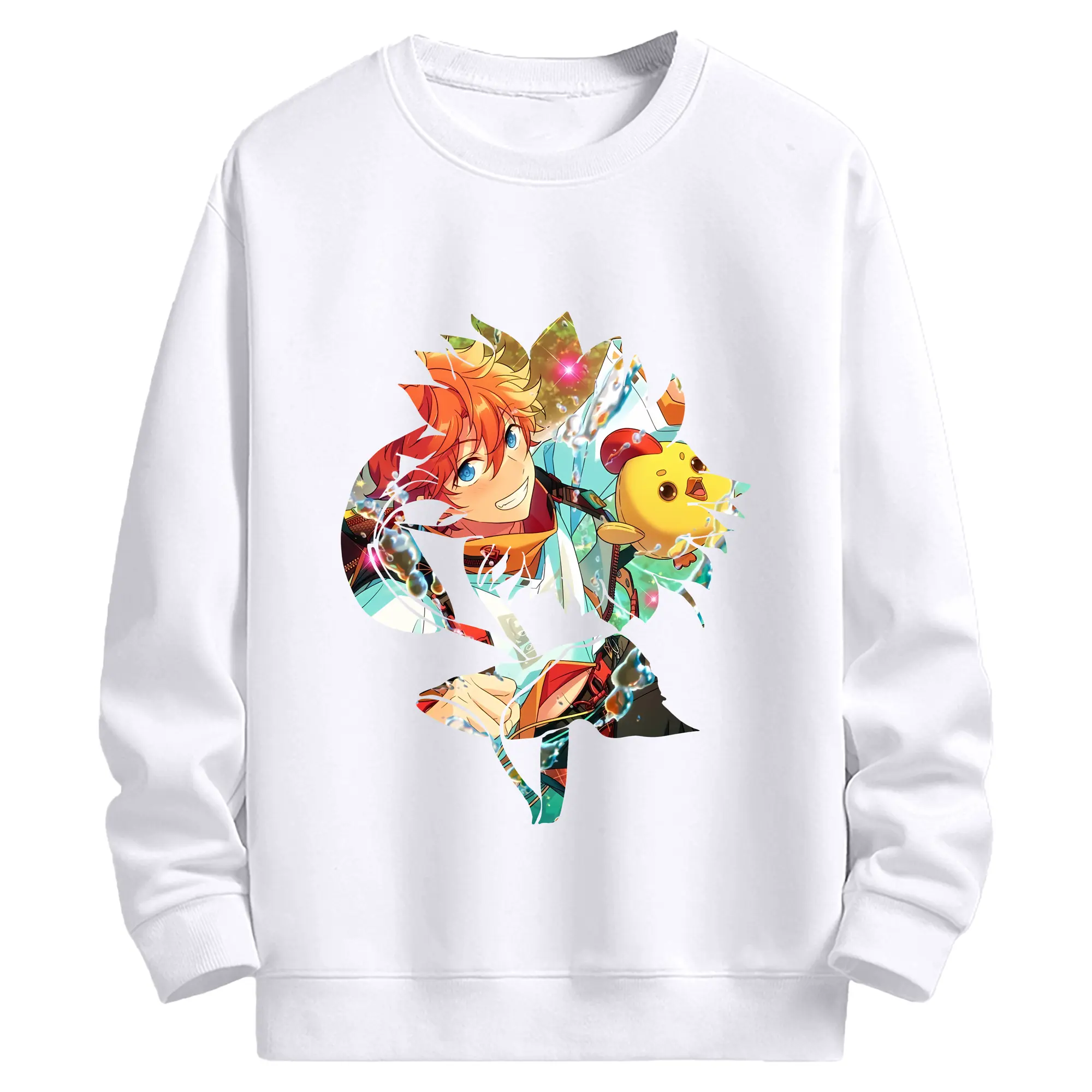 あんさん ぶる グッズ Trickstar 明星スバル - 高品質 クルーネック スウェット ・ コットン59％ ポリエステル41％ ・ ユニセックス 長袖 トレーナー ・ カジュアル デイリー スポーツ 散歩用