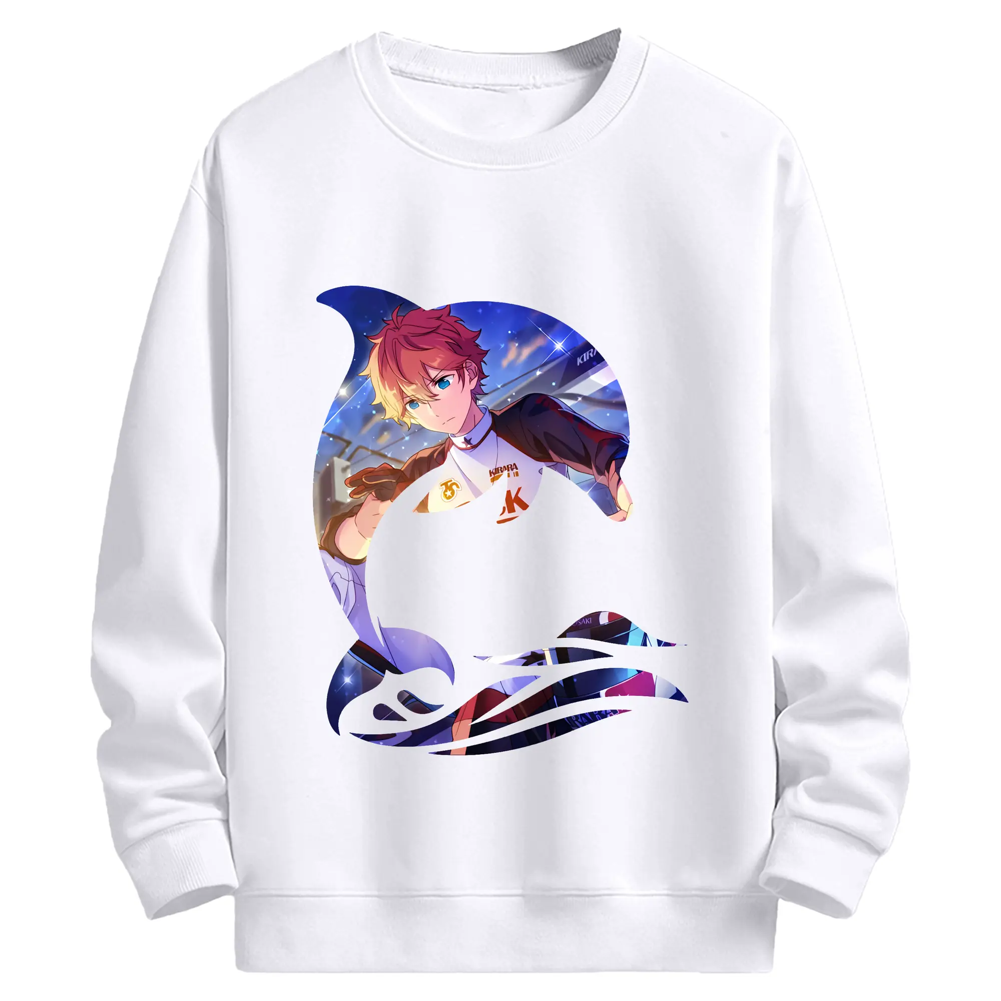 あんさん ぶる グッズ Trickstar 明星スバル - 高品質 クルーネック スウェット ・ コットン59％ ポリエステル41％ ・ ユニセックス 長袖 トレーナー ・ カジュアル デイリー スポーツ 散歩用