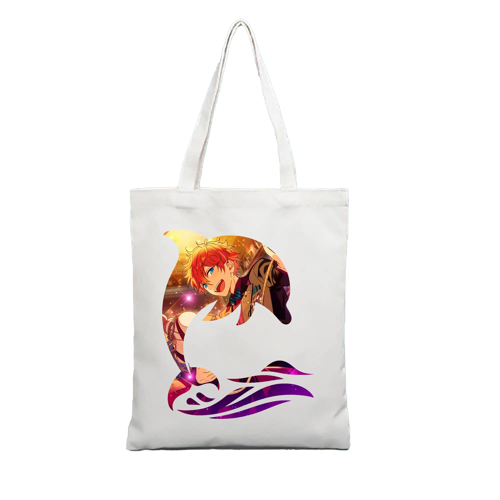 あんさん ぶる グッズ Trickstar 明星スバル - 縦型キャンバス手提げバッグ（トートバッグ） ・ キャンバス素材 ・ ショッピング用 ・ 軽量 丈夫 お手入れ簡単