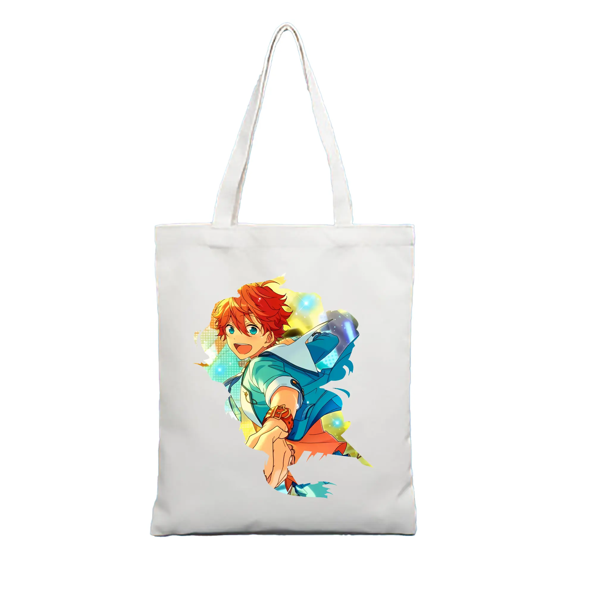 あんさん ぶる グッズ Trickstar 明星スバル - 縦型キャンバス手提げバッグ（トートバッグ） ・ キャンバス素材 ・ ショッピング用 ・ 軽量 丈夫 お手入れ簡単