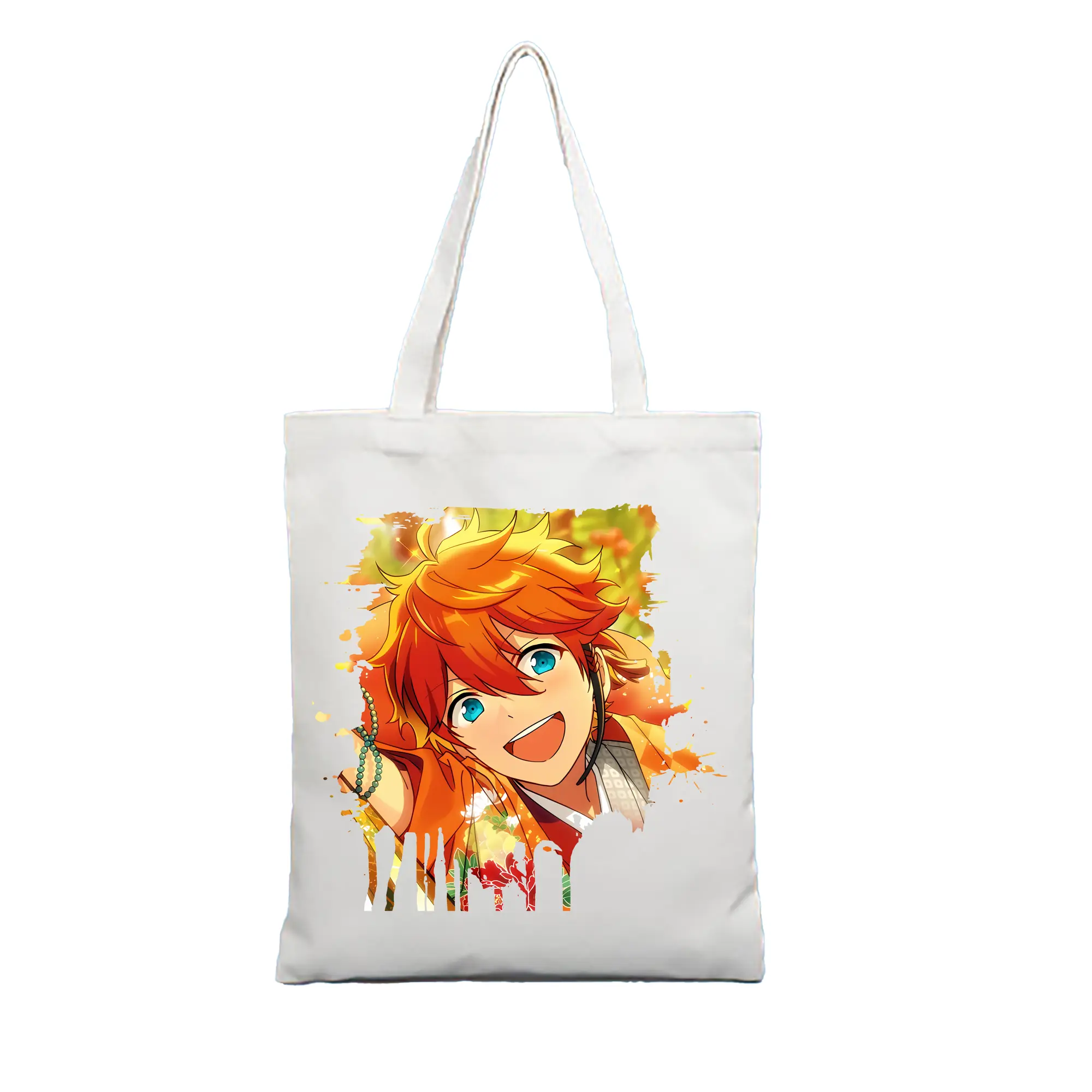 あんさん ぶる グッズ Trickstar 明星スバル - 縦型キャンバス手提げバッグ（トートバッグ） ・ キャンバス素材 ・ ショッピング用 ・ 軽量 丈夫 お手入れ簡単