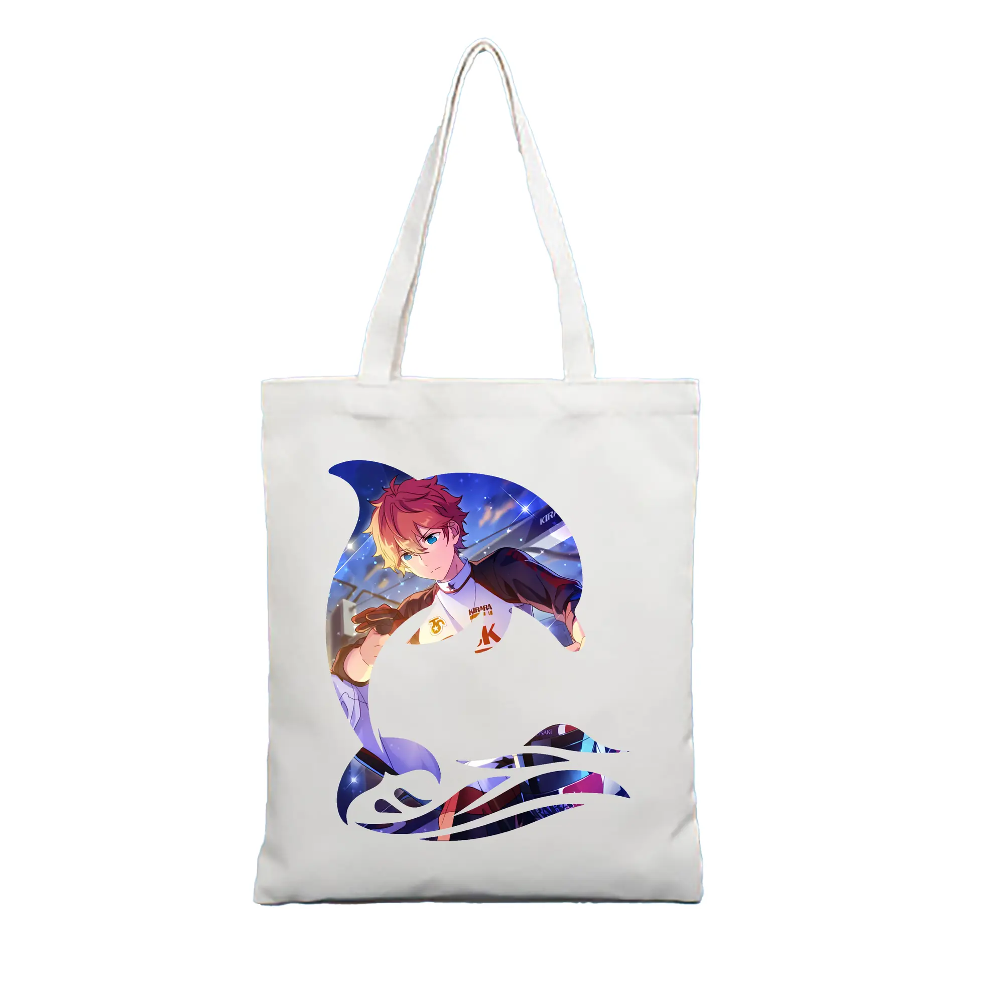 あんさん ぶる グッズ Trickstar 明星スバル - 縦型キャンバス手提げバッグ（トートバッグ） ・ キャンバス素材 ・ ショッピング用 ・ 軽量 丈夫 お手入れ簡単