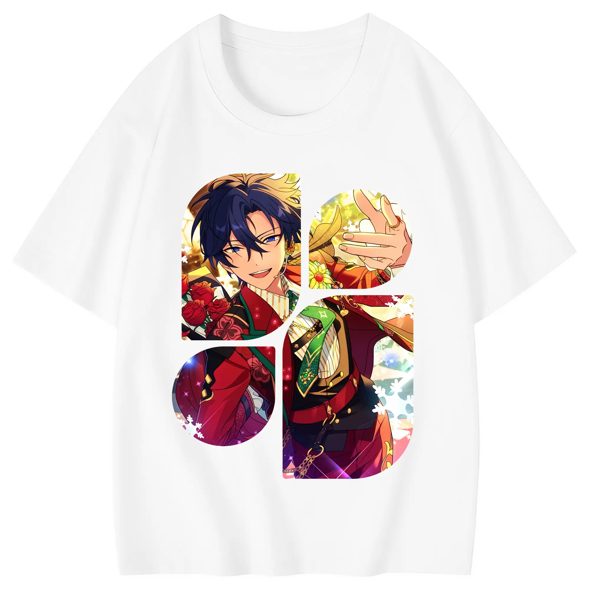 あんさん ぶる グッズ Trickstar 氷鷹北斗 - 綿100％ キッズTシャツ ・ フロントプリント ・ 快適 通気性 ・ スポーツ カジュアル 散歩用