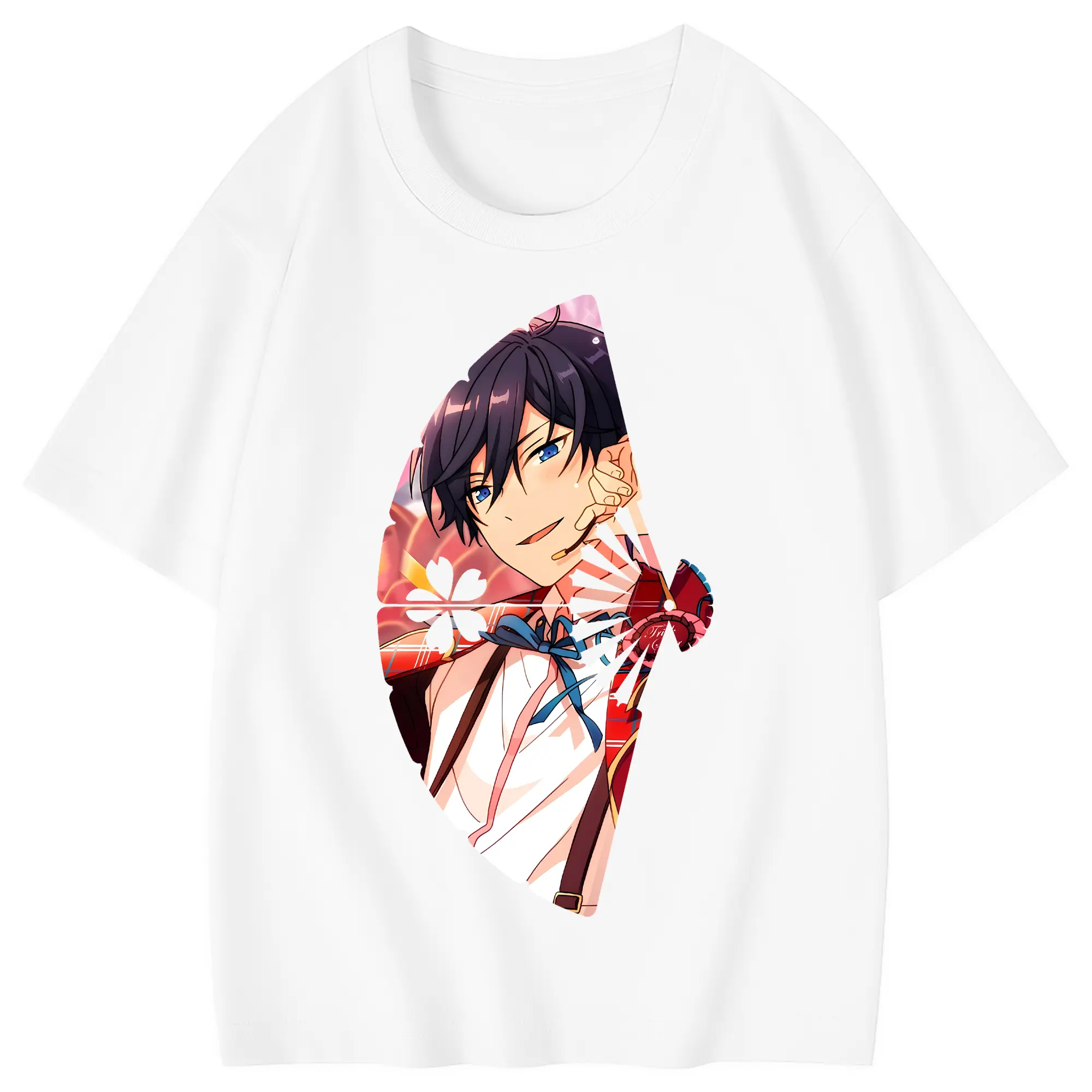 あんさん ぶる グッズ Trickstar 氷鷹北斗 - 綿100％ キッズTシャツ ・ フロントプリント ・ 快適 通気性 ・ スポーツ カジュアル 散歩用
