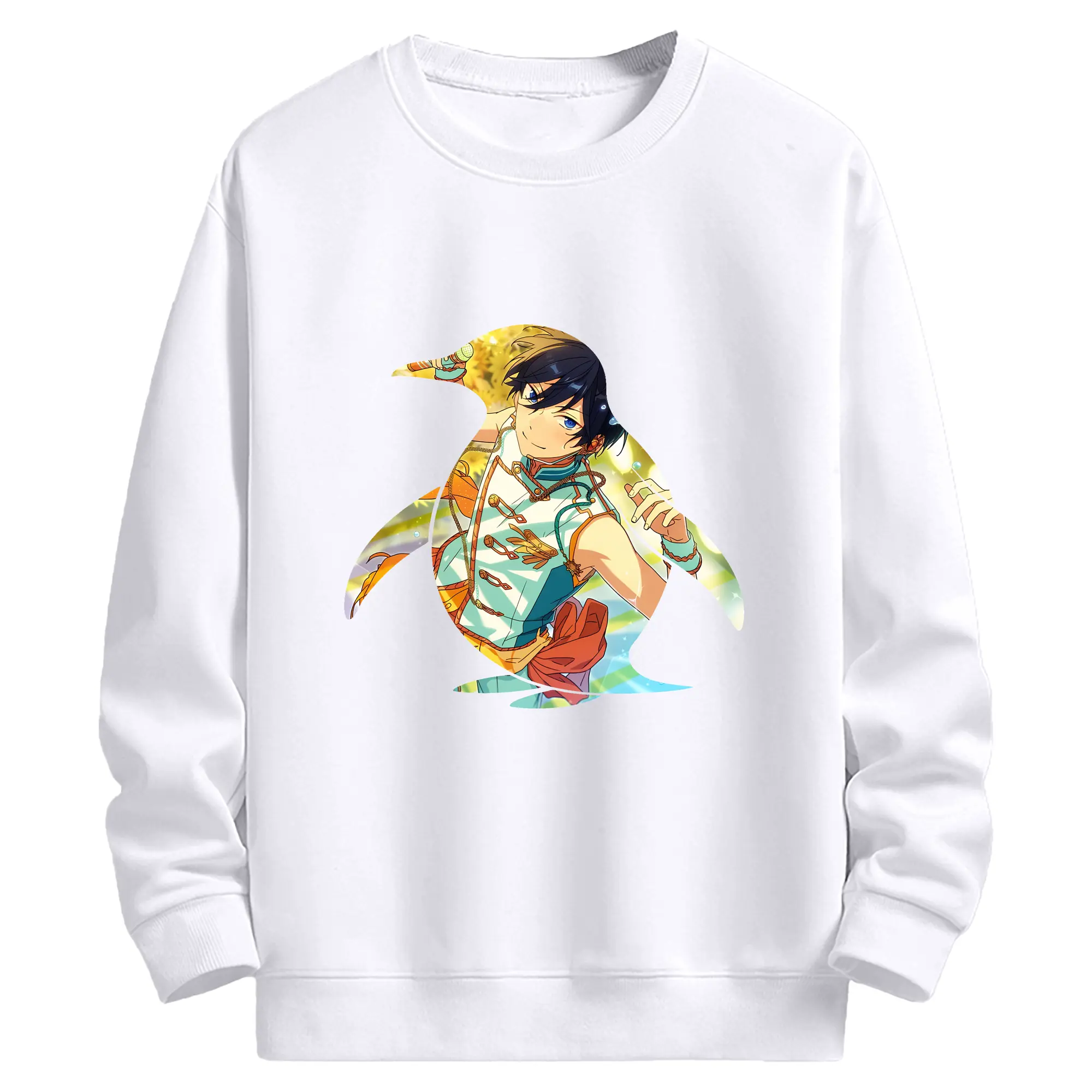 あんさん ぶる グッズ Trickstar 氷鷹北斗 - 高品質 クルーネック スウェット ・ コットン59％ ポリエステル41％ ・ ユニセックス 長袖 トレーナー ・ カジュアル デイリー スポーツ 散歩用