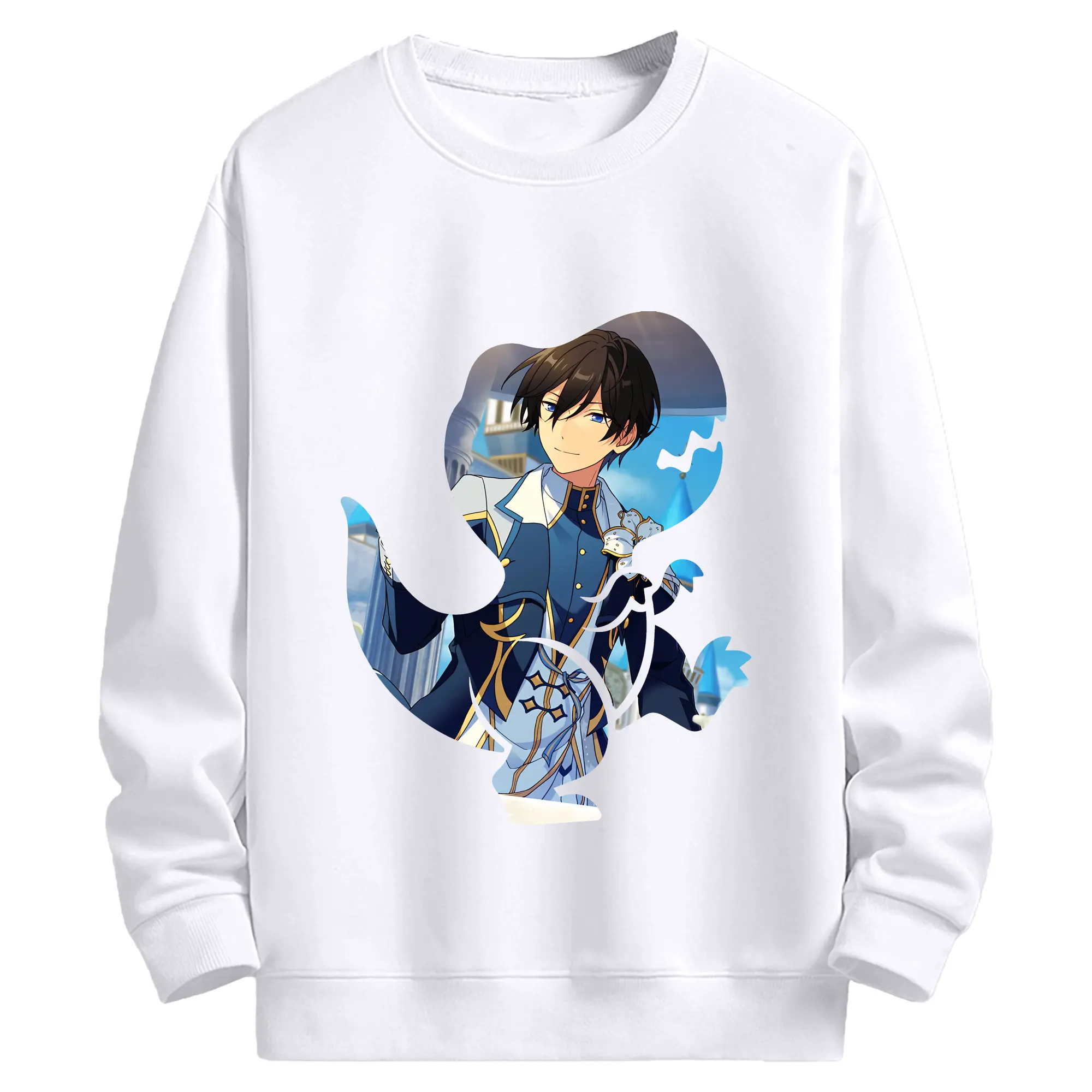 あんさん ぶる グッズ Trickstar 氷鷹北斗 - 高品質 クルーネック スウェット ・ コットン59％ ポリエステル41％ ・ ユニセックス 長袖 トレーナー ・ カジュアル デイリー スポーツ 散歩用