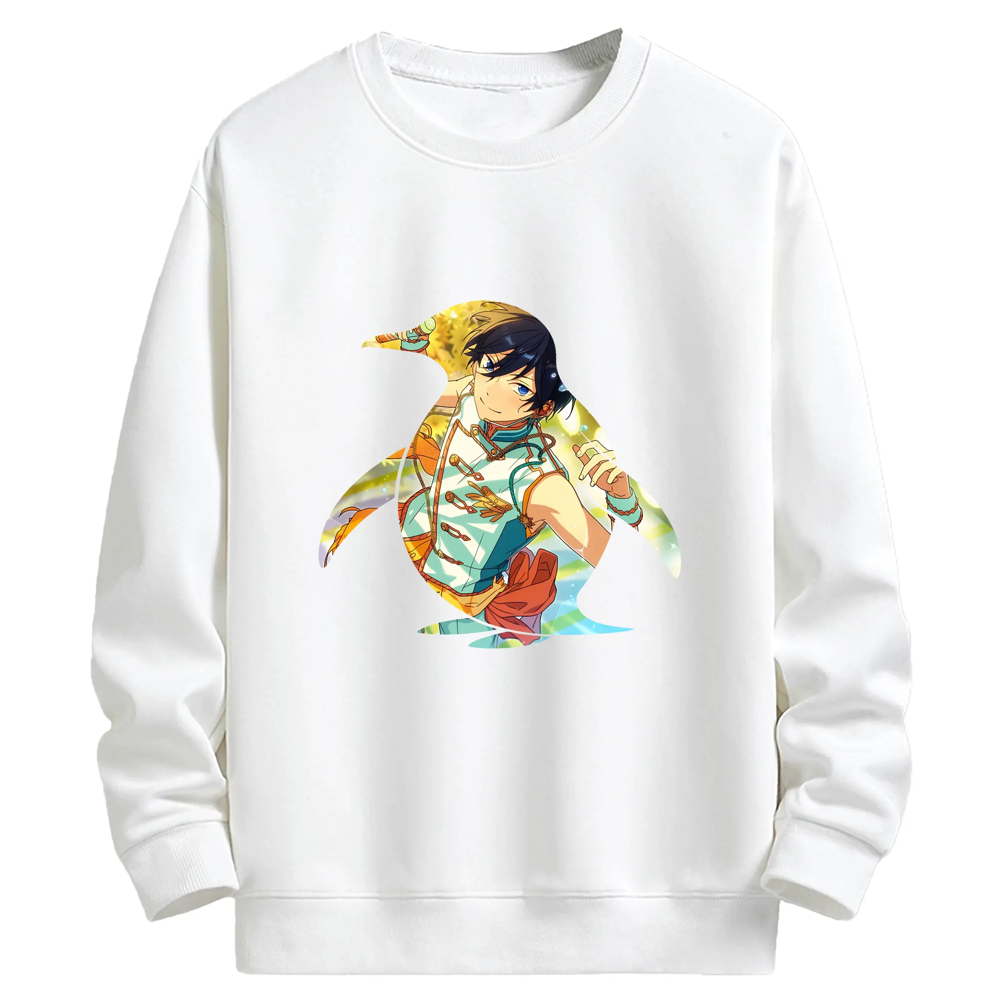 あんさん ぶる グッズ Trickstar 氷鷹北斗 - キッズ クルーネックスウェットシャツ ・ フロントプリント ・ 綿80％ ポリエステル20％ ・ 快適 通学 スポーツ 日常使い お散歩用