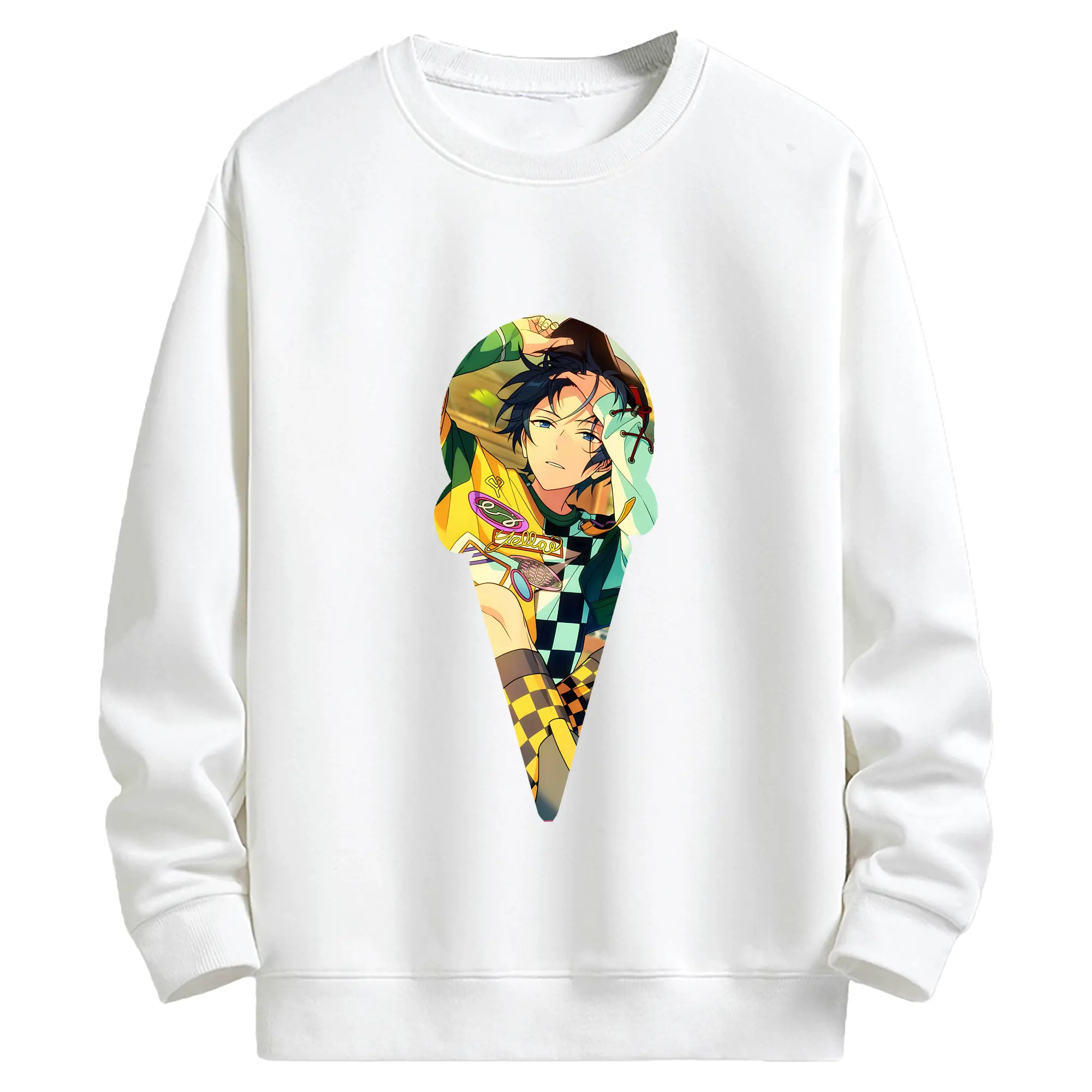 あんさん ぶる グッズ Trickstar 氷鷹北斗 - キッズ クルーネックスウェットシャツ ・ フロントプリント ・ 綿80％ ポリエステル20％ ・ 快適 通学 スポーツ 日常使い お散歩用