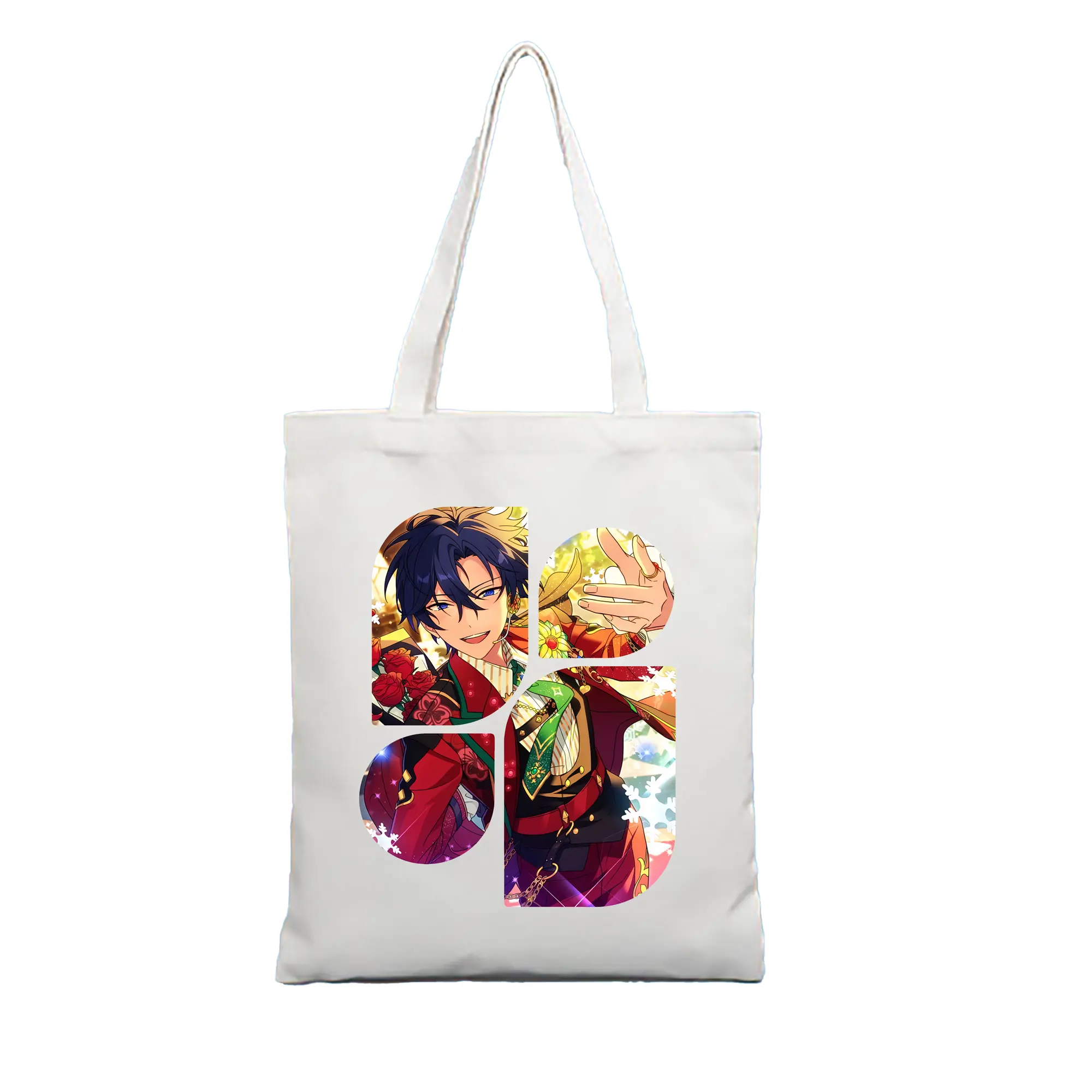 あんさん ぶる グッズ Trickstar 氷鷹北斗 - 縦型キャンバス手提げバッグ（トートバッグ） ・ キャンバス素材 ・ ショッピング用 ・ 軽量 丈夫 お手入れ簡単