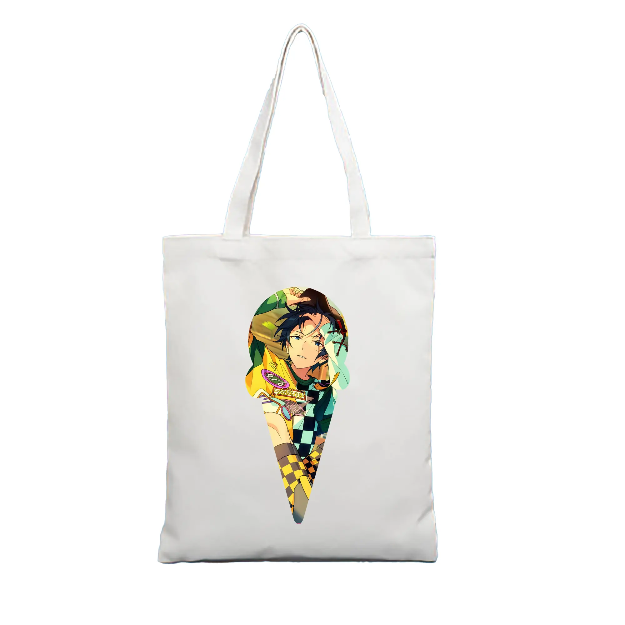 あんさん ぶる グッズ Trickstar 氷鷹北斗 - 縦型キャンバス手提げバッグ（トートバッグ） ・ キャンバス素材 ・ ショッピング用 ・ 軽量 丈夫 お手入れ簡単