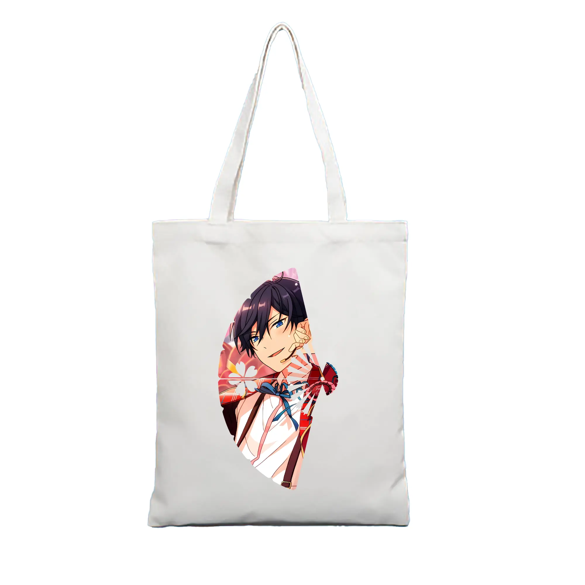 あんさん ぶる グッズ Trickstar 氷鷹北斗 - 縦型キャンバス手提げバッグ（トートバッグ） ・ キャンバス素材 ・ ショッピング用 ・ 軽量 丈夫 お手入れ簡単